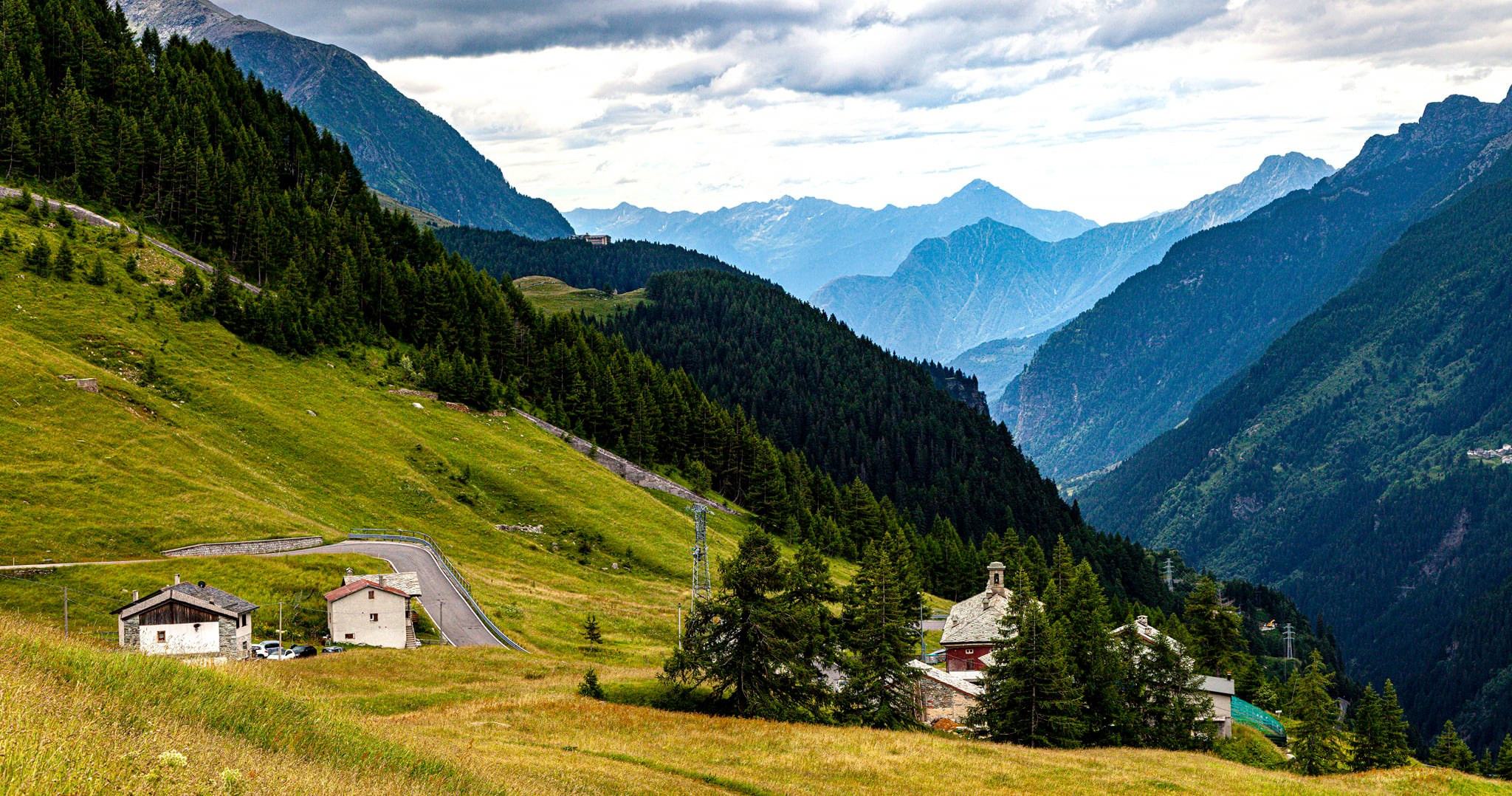 96.Перевал Passo dello Spluga и деревня Montespluga.18.7.2021. Путешествия в формате 360......