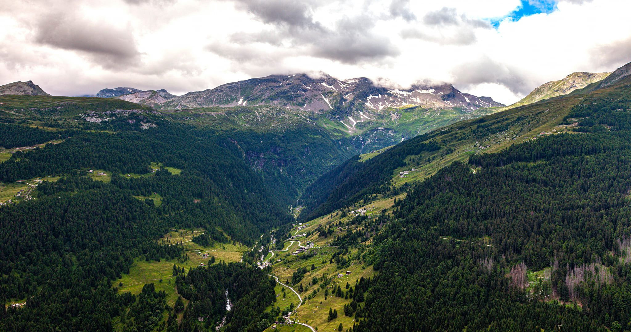 96.Перевал Passo dello Spluga и деревня Montespluga.18.7.2021. Путешествия в формате 360......
