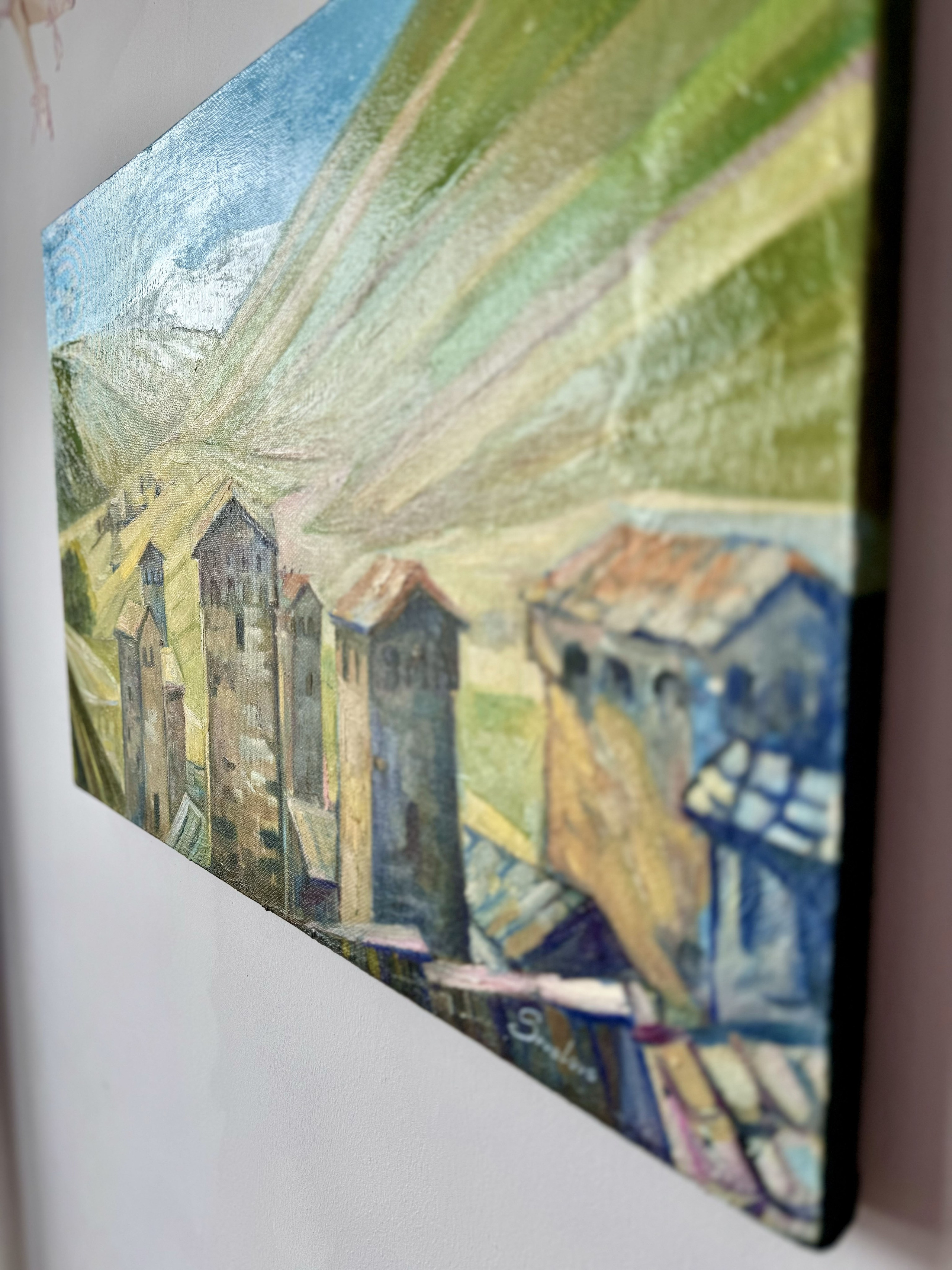 «Svan towers at Svaneti». Художник живописец Савелова Ольга