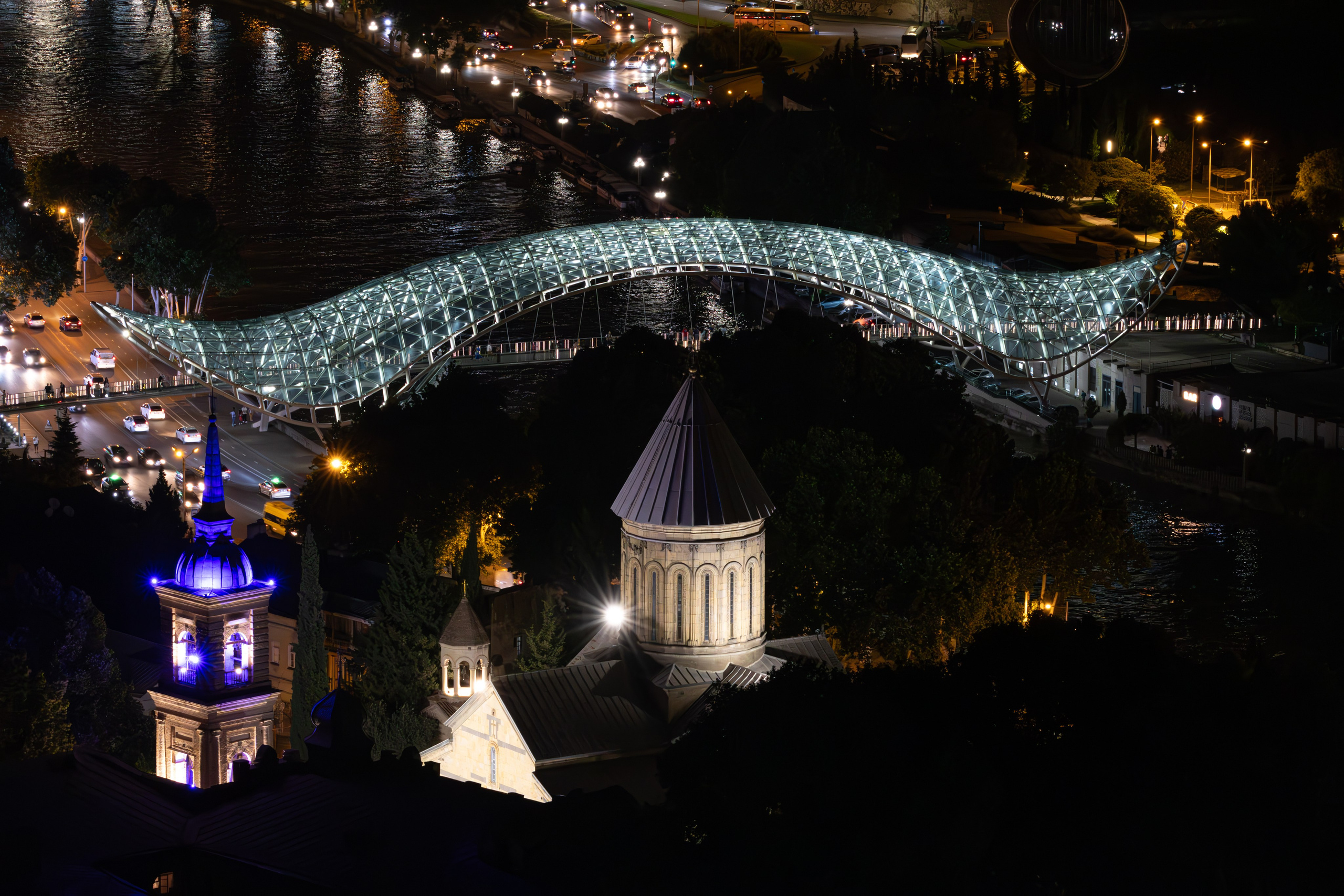 გუდიაშვილი, ბეთლემი, ნარიყალა. ღამის ბილიკი. FramefreeMan