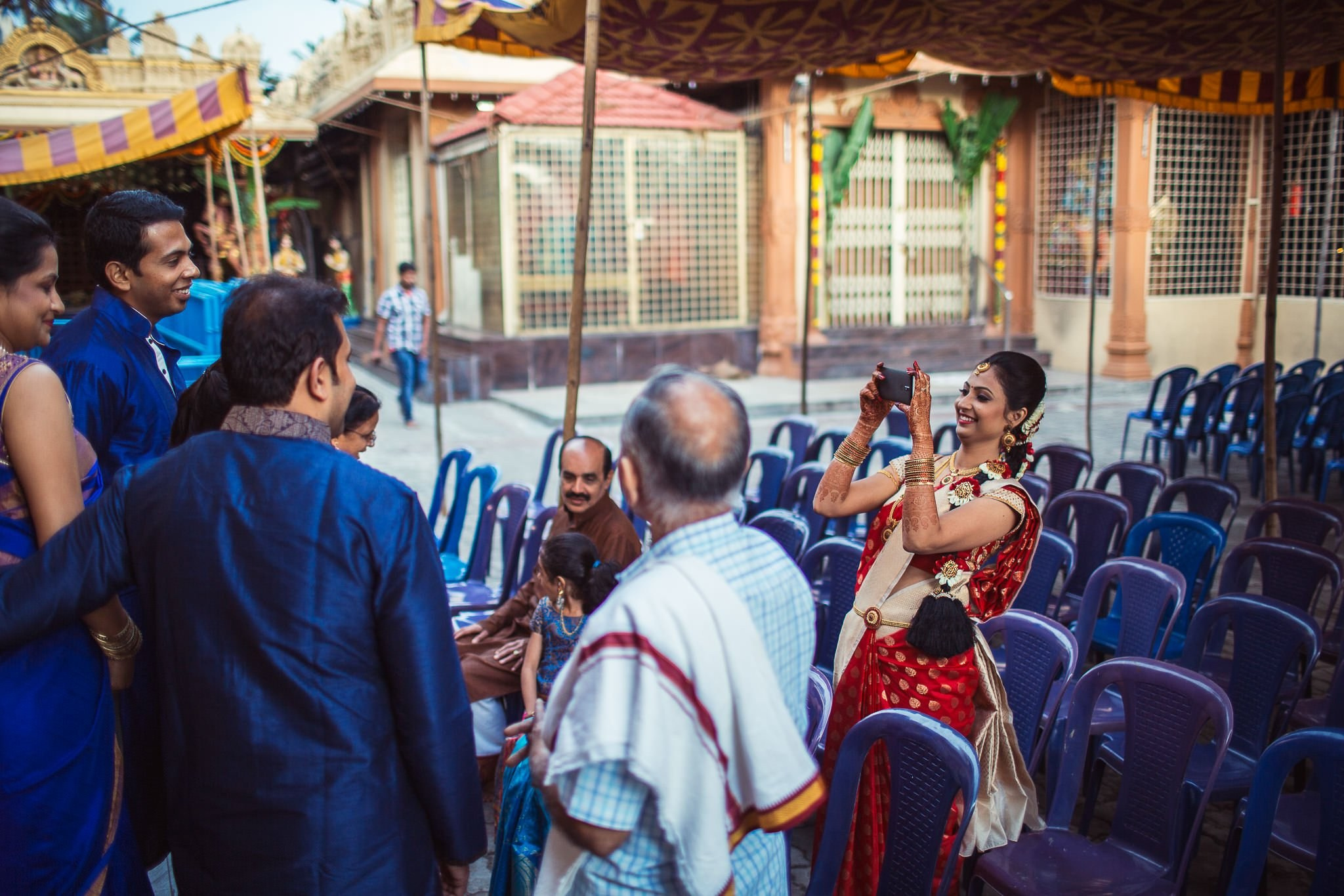 Traditional Kannada Brahmin Temple wedding, JP nagar, Bangalore