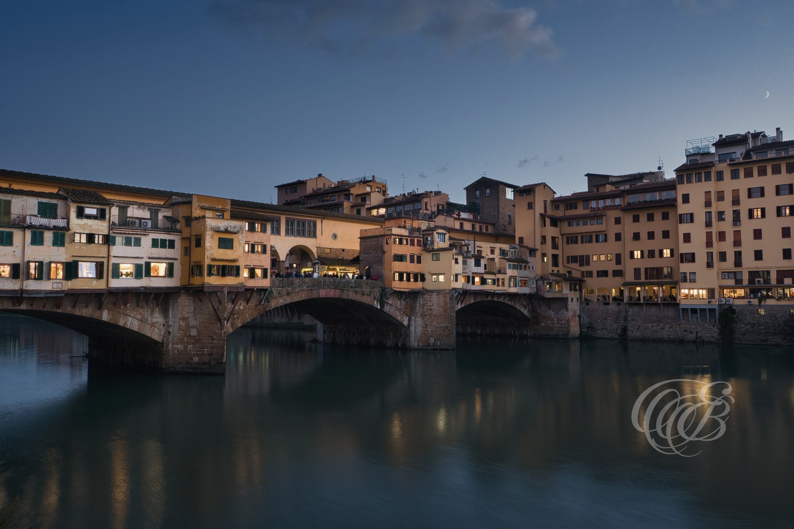 Florence Italy - The Ponte Vecchio at Sunset - Eduardo Bartoli Fine Art Photography - The Ponte Vecchio at sunset in Florence, Italy – fine art photography by Eduardo Bartoli.