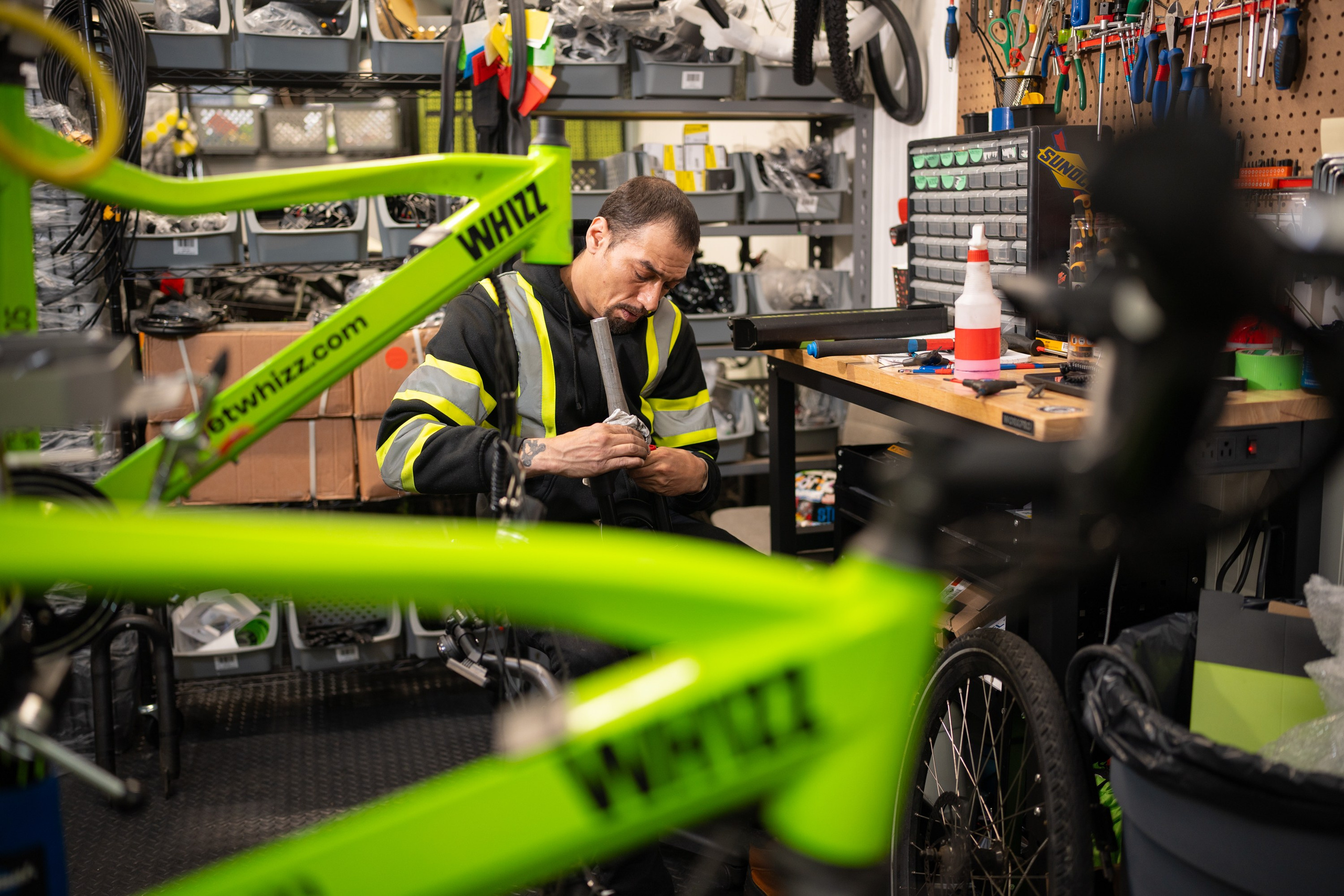 Photo for a bicycle rental company. Portrait and wedding photographer in New York