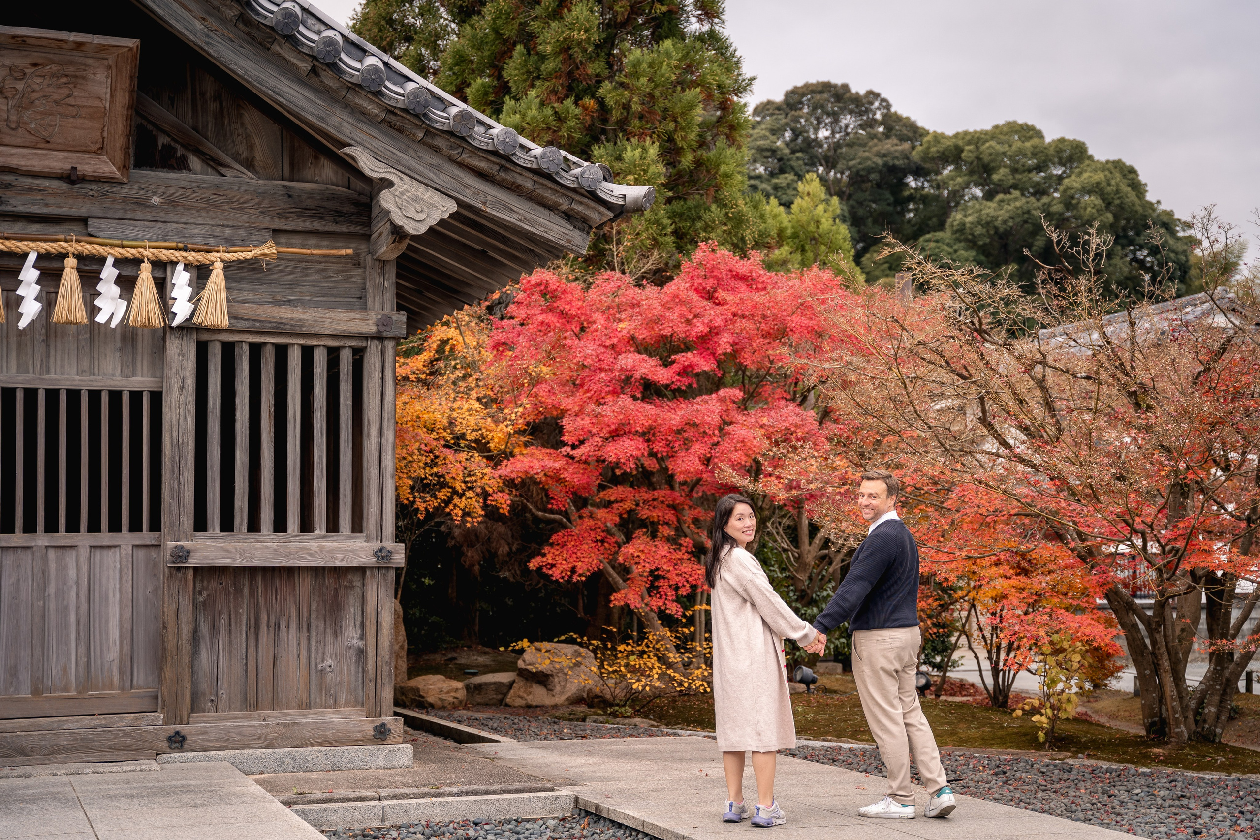 Autumn Photoshoot in Dazaifu | Traditional Japan Portraits | Fukuoka Photographer. Portrait Photographer in Fukuoka, Japan | Alina Nazarova