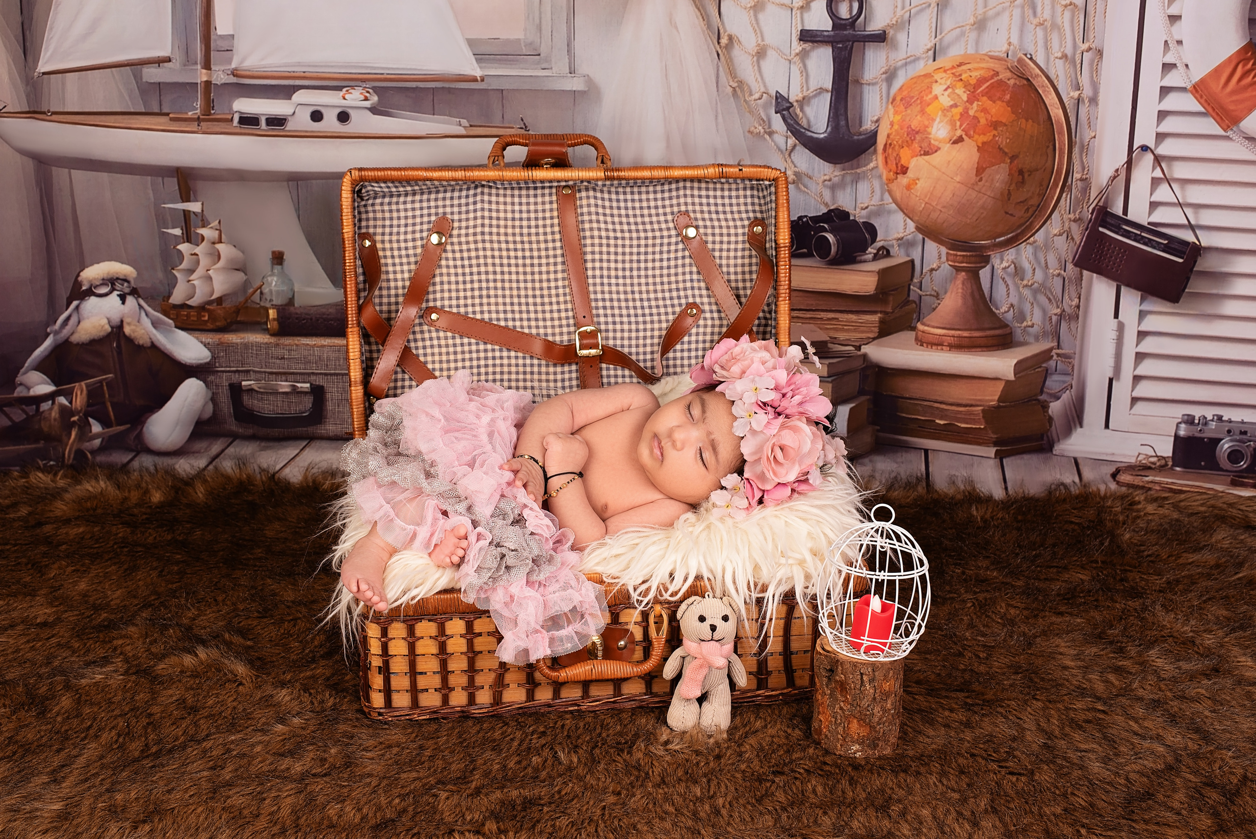 Asian newborn baby girl photo shoot Nairobi Kenya