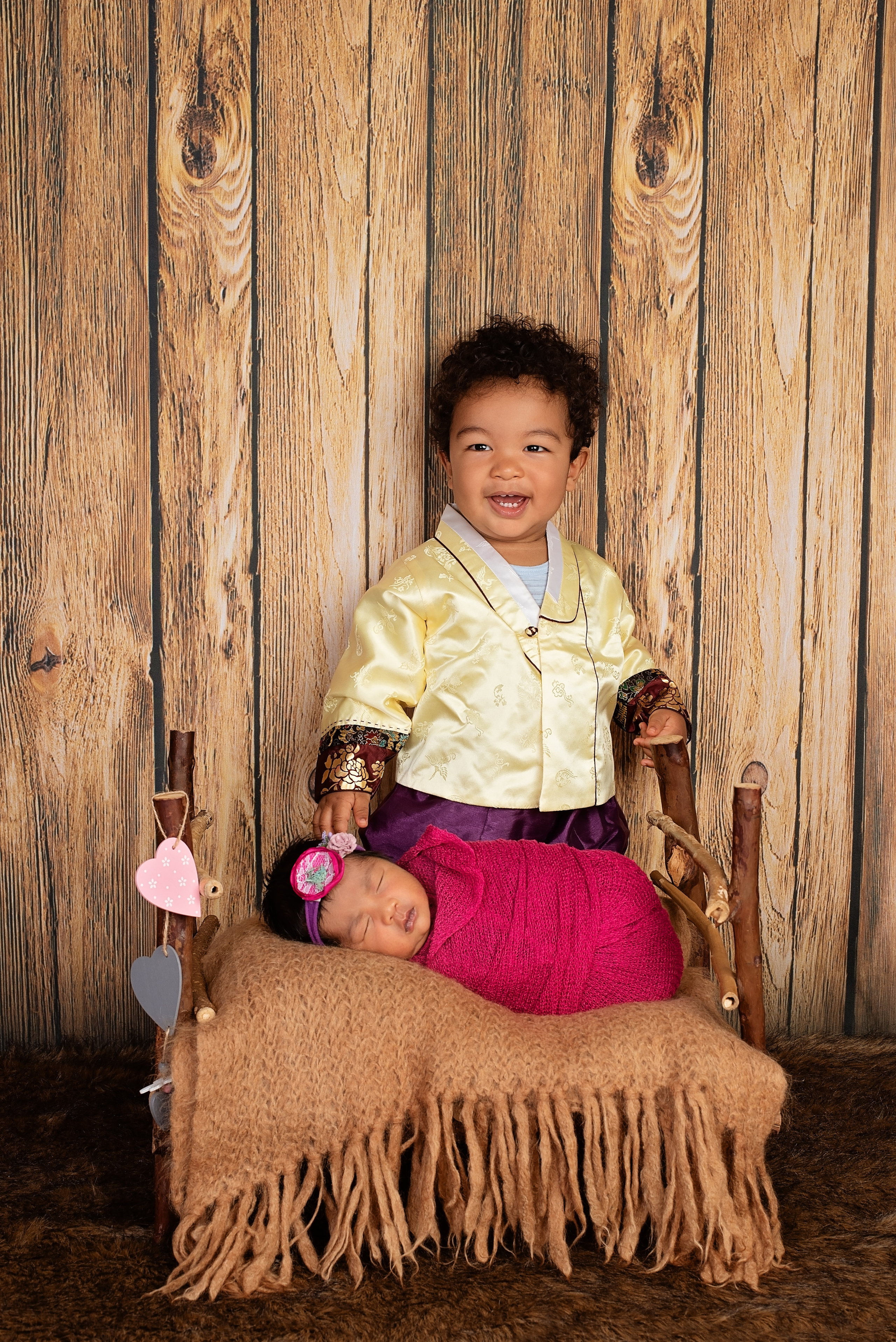 Sibling 1 year baby boy and 10 days newborn girl photo shoot Nairobi Mombasa Kenya 