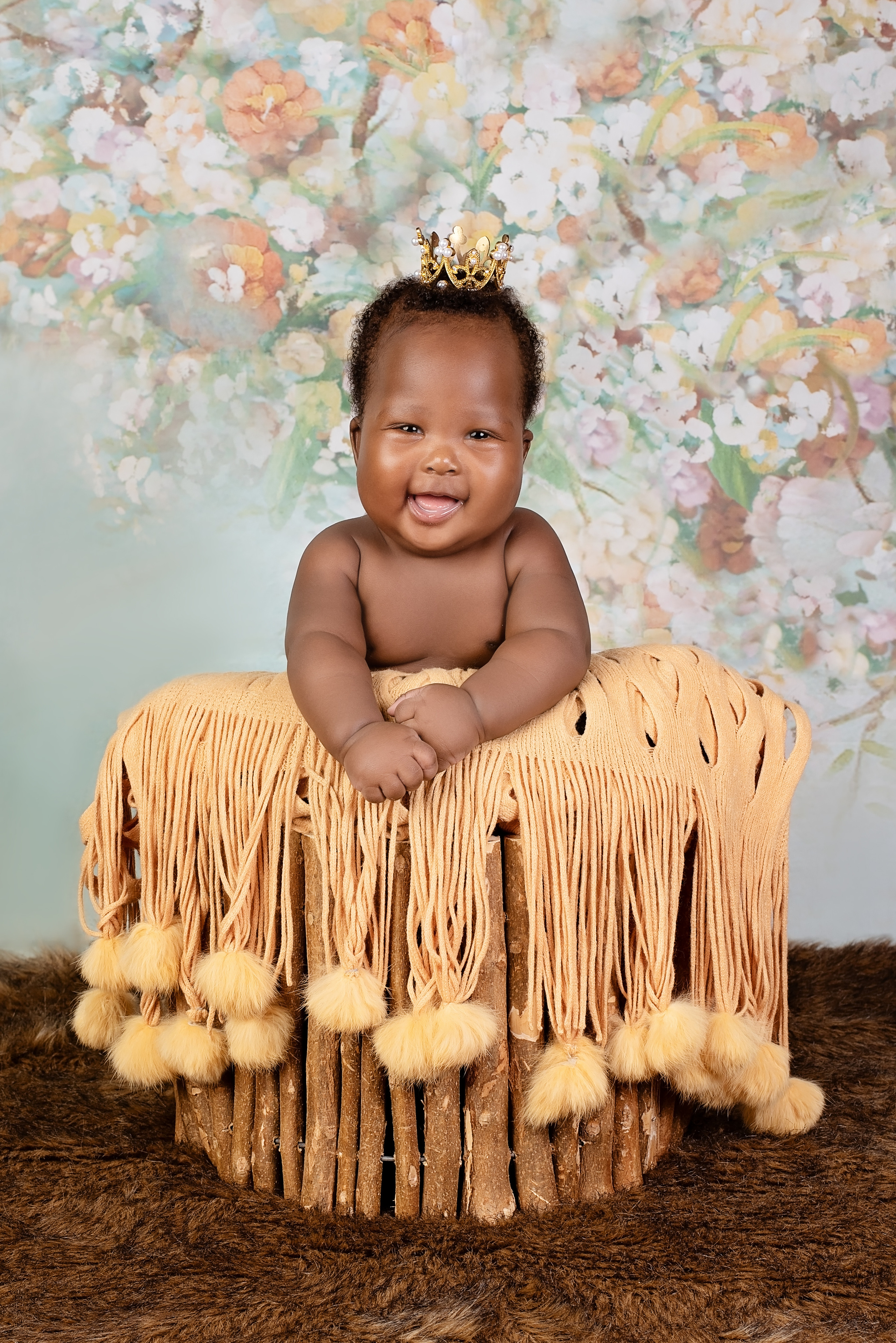Black 4 months newborn baby girl photo shoot Kisumu Kenya