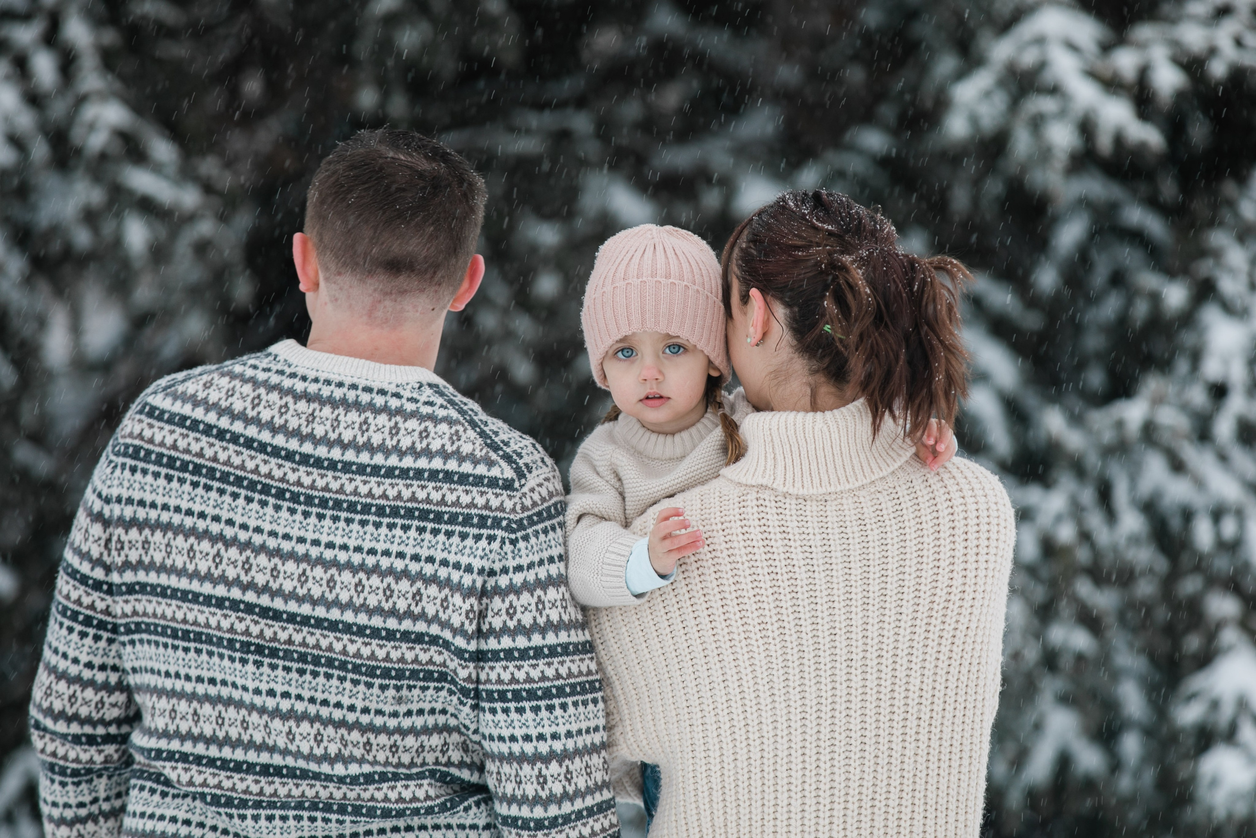 Zacher Winter Family Photos. Fotografía accesible en Calgary