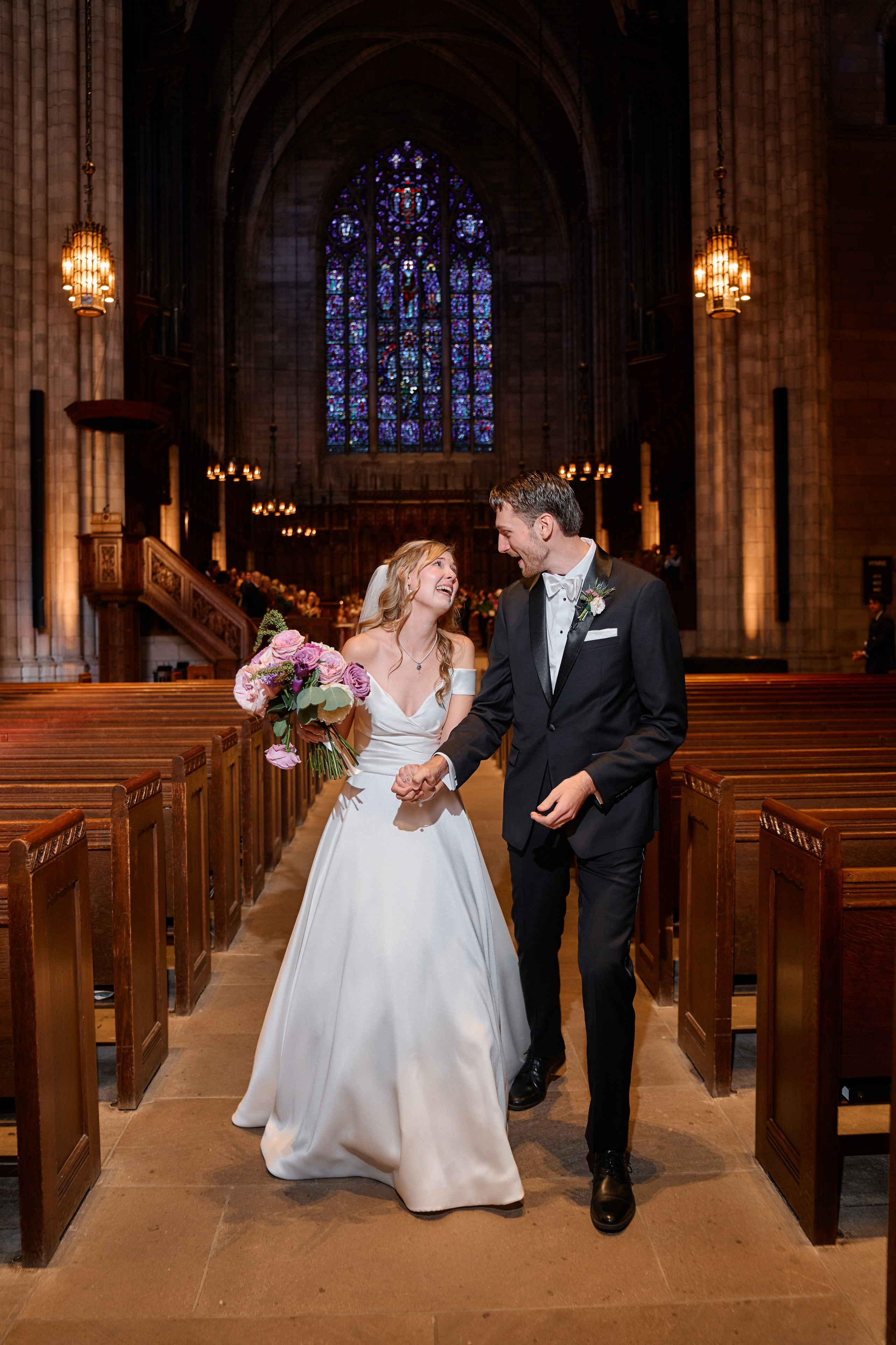 Elegant Wedding Ceremony at a Historic New York Cathedral | Timankov Photography. Professional Wedding and event photographer USA New York