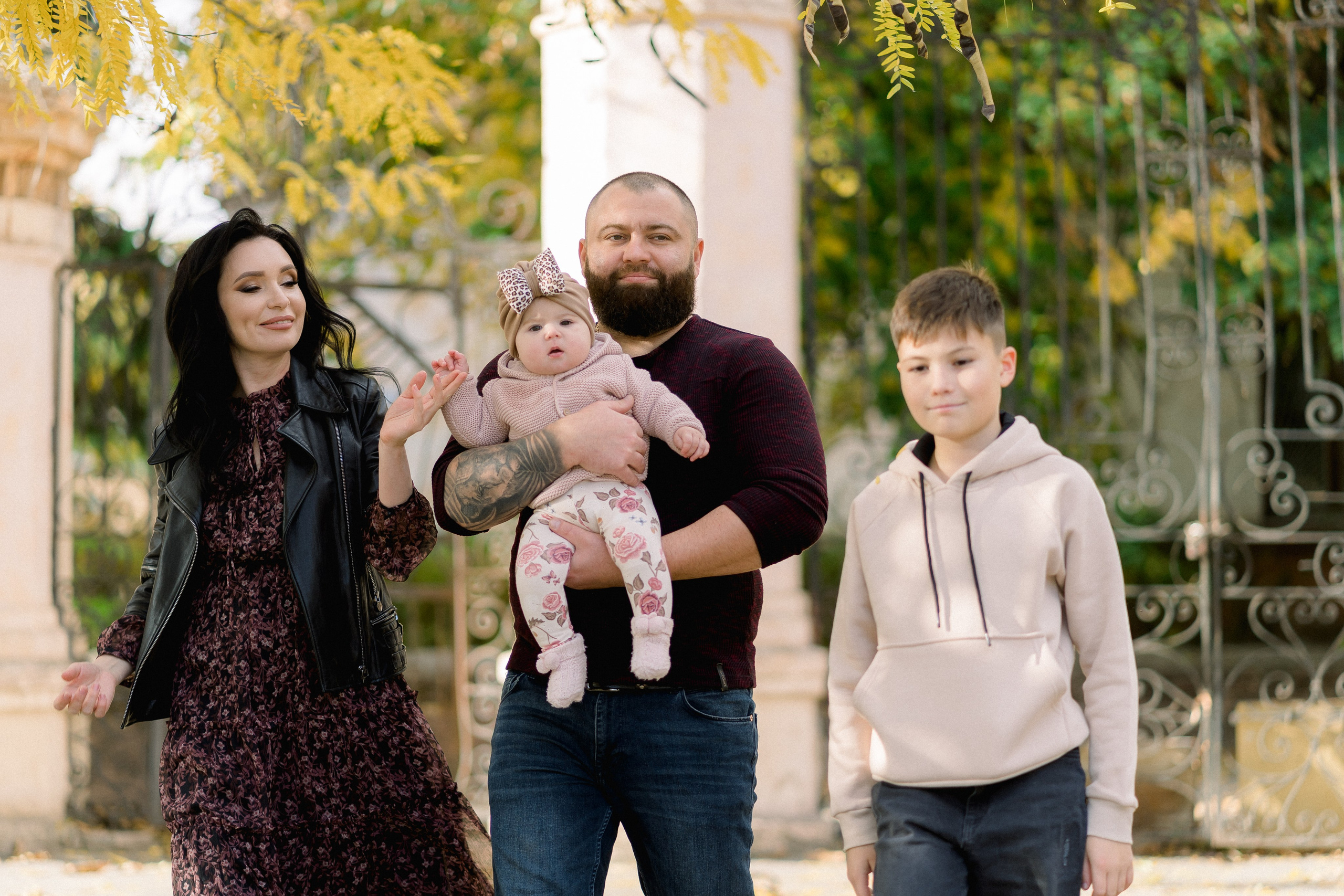 Family walk in the park. Wedding and family photographer Ireland