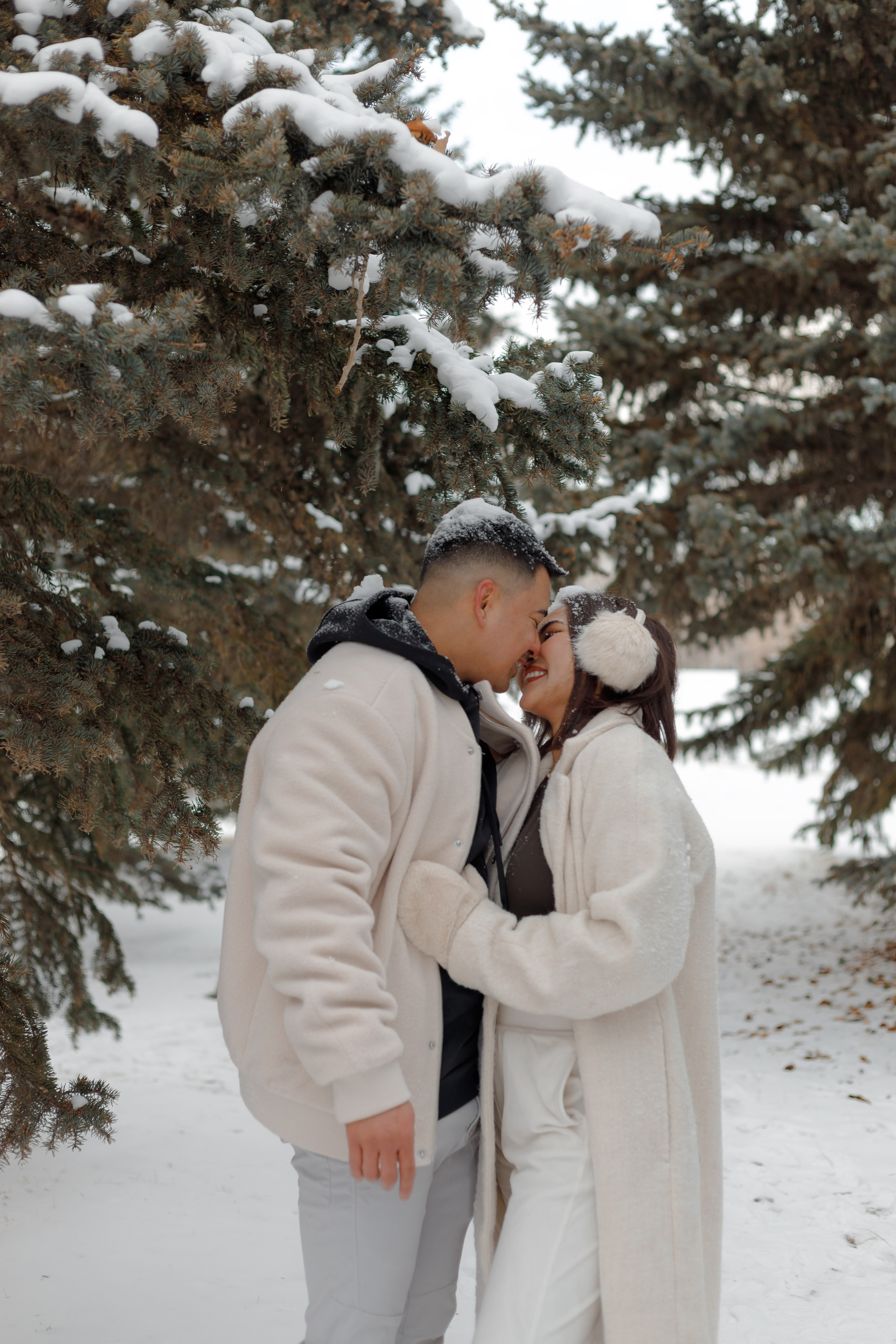 Family winter story. Home