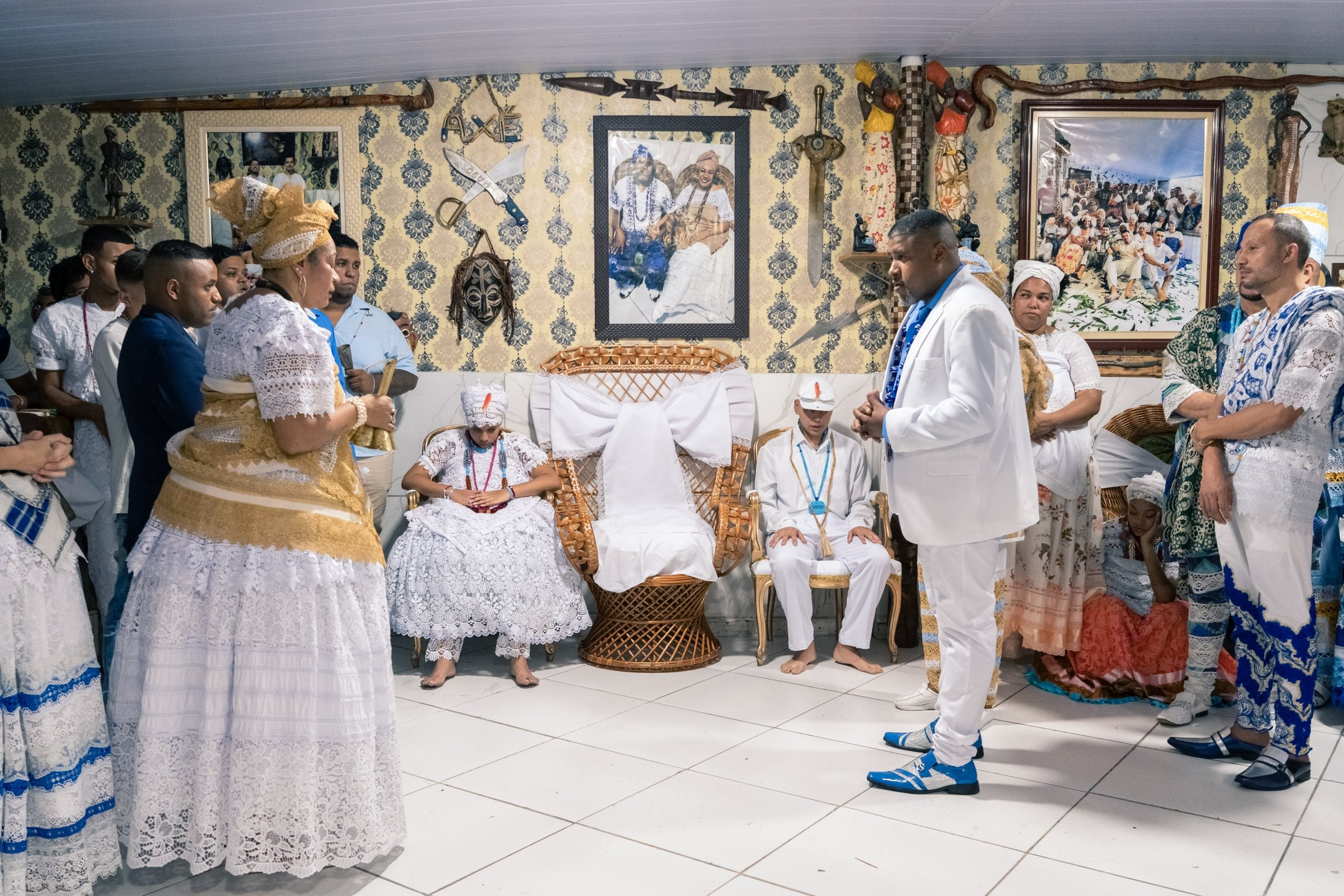 19/04/2025 — Iniciação Oloyê Pablo, Ajoyê Maria Júlia e Iyawo Arthur. Aladá Produções