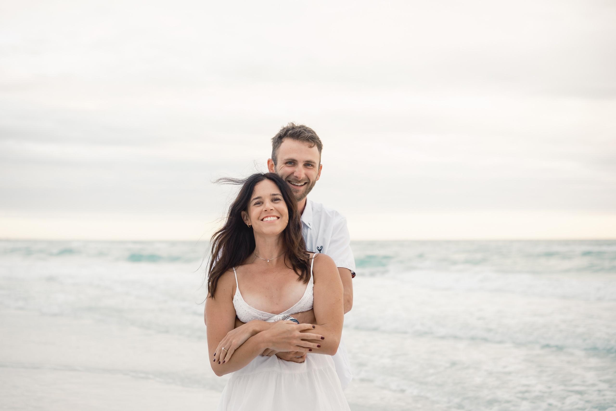Engagement sunset photoshoot on the beach in Sarasota Florida