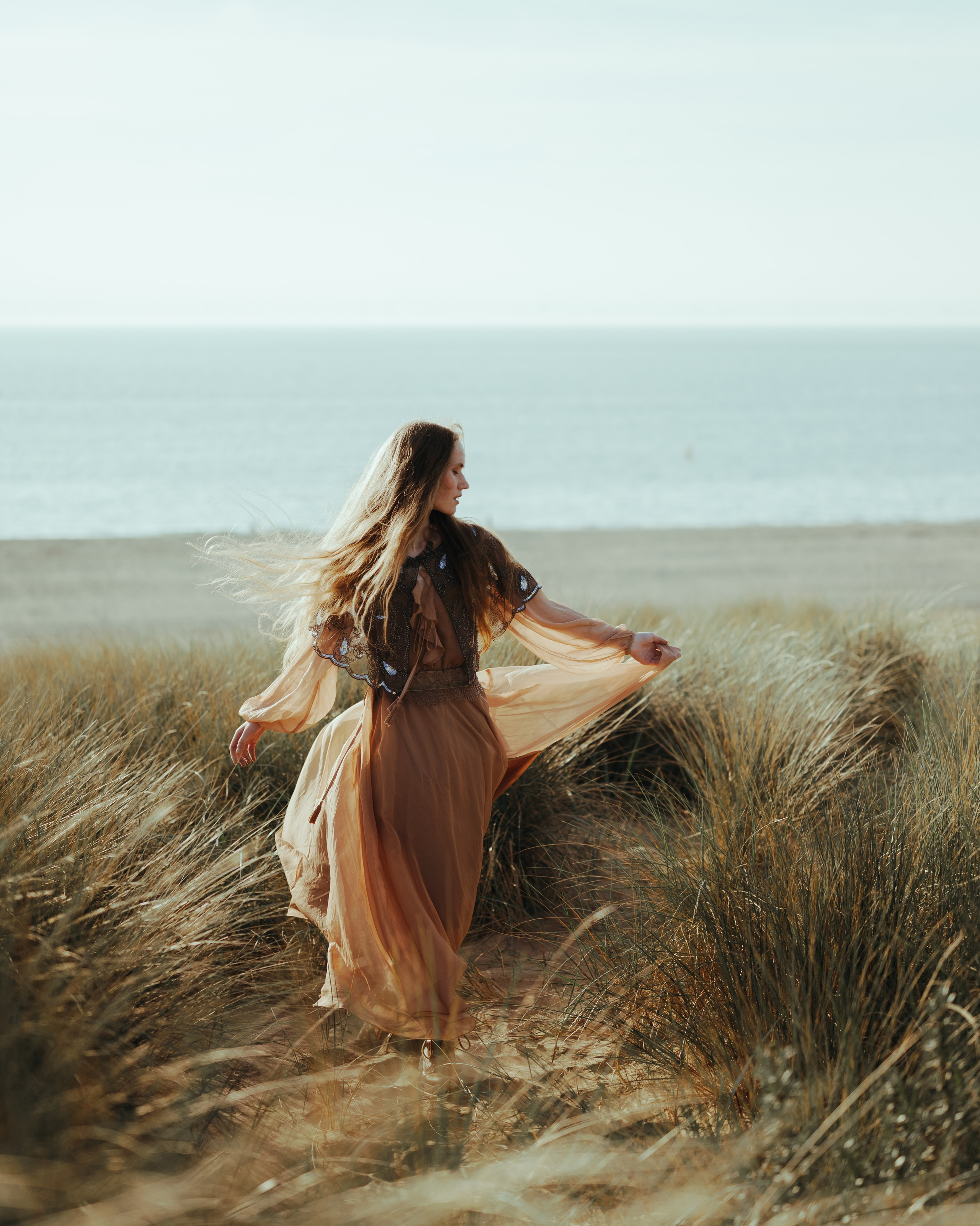 Sunset on the Beach in the Dunes, Leiden. Moth & Moss Photography