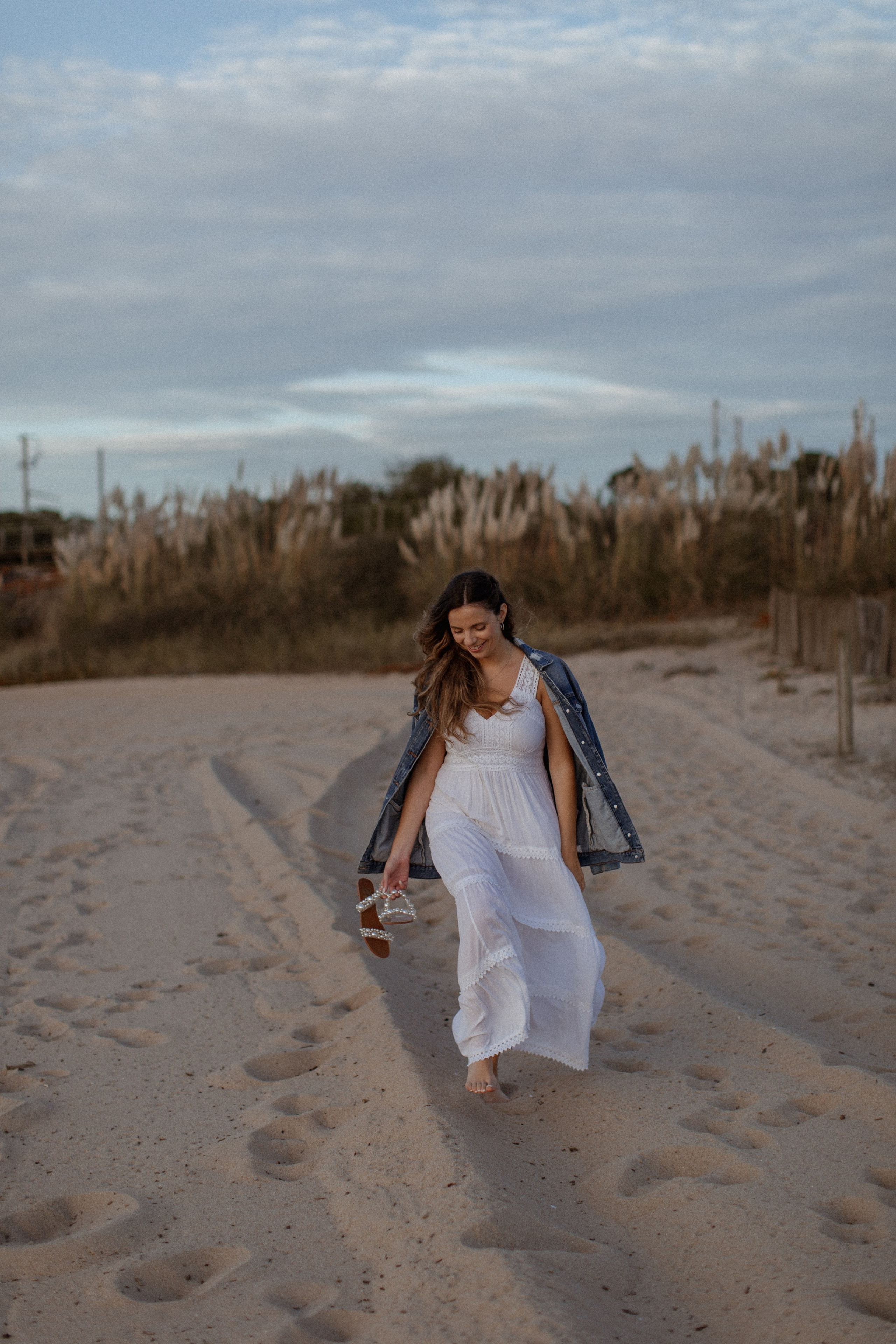 Sunset on the beach. True self