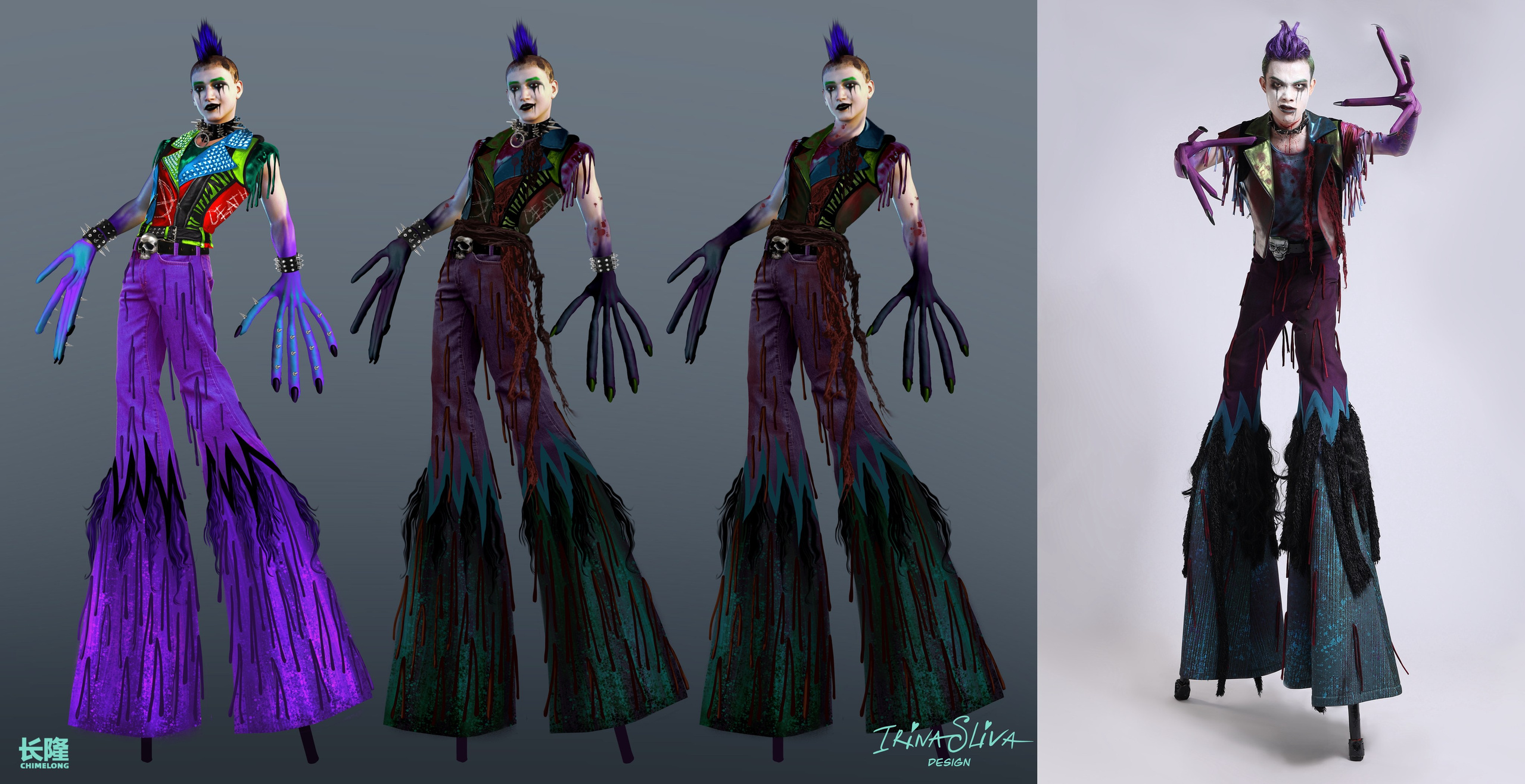 HALLOWEEN. Costume Design for Theme Parks & Live Performances | Character & Parade & Stage Costumes | 2D & 3D Costume Illustrations