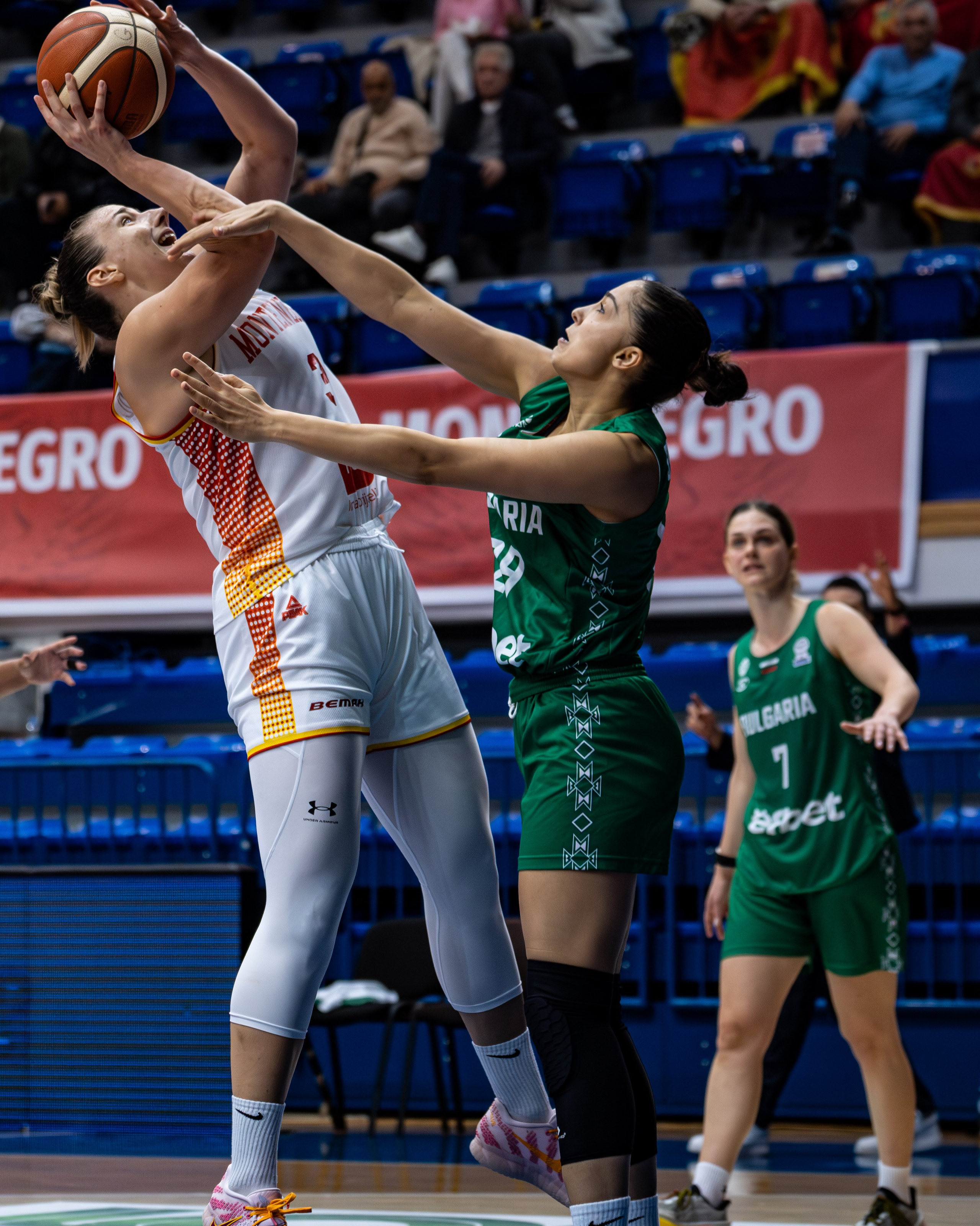 EuroBasket 2027 qualification Montenegro vs Bulgaria. Sports photography