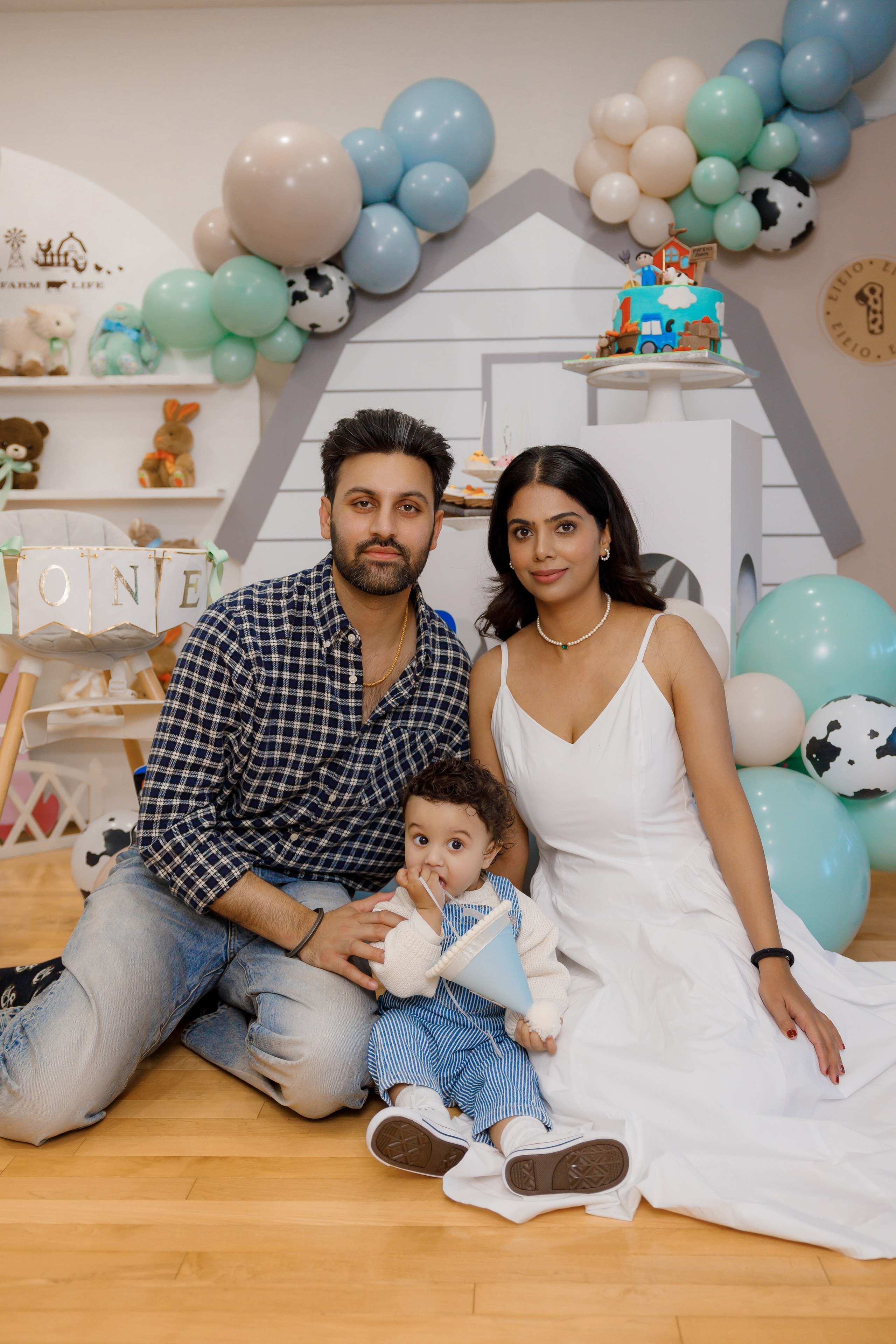 Fateh’s 1st birthday. Home