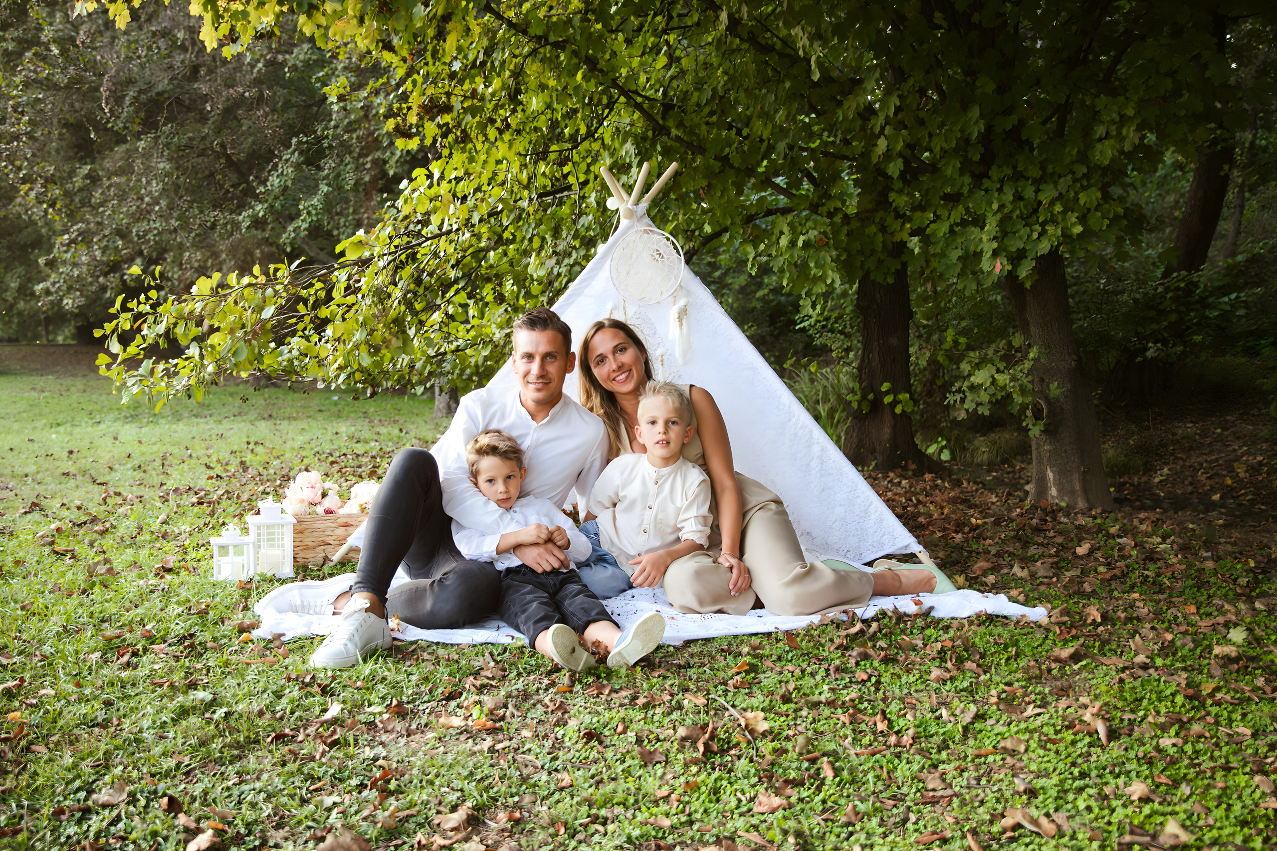 Maggie e la sua bellissima famiglia. Luci e Capricci Photography