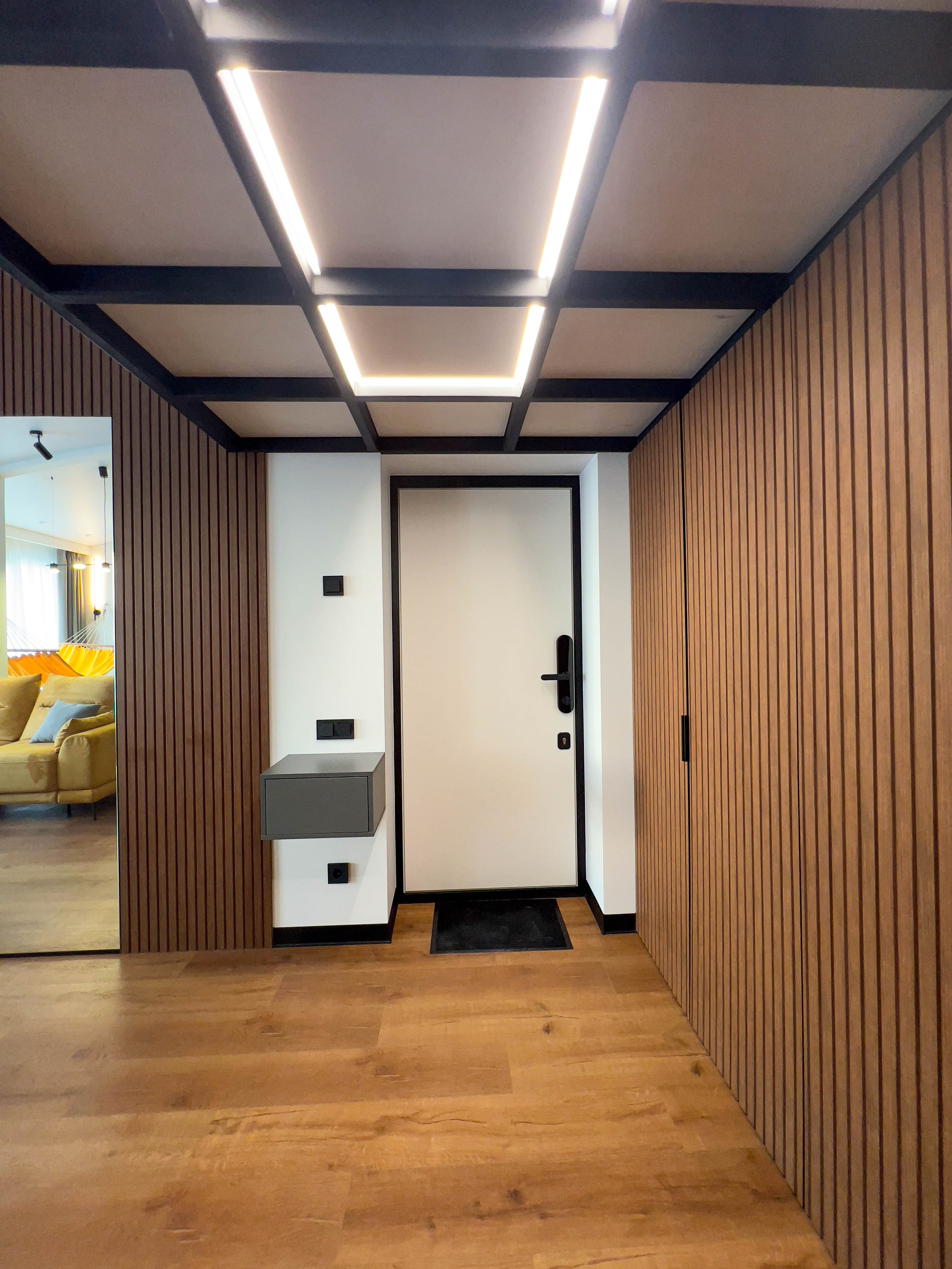 The apartment is on two levels. Fotograf Dmitrii Donets