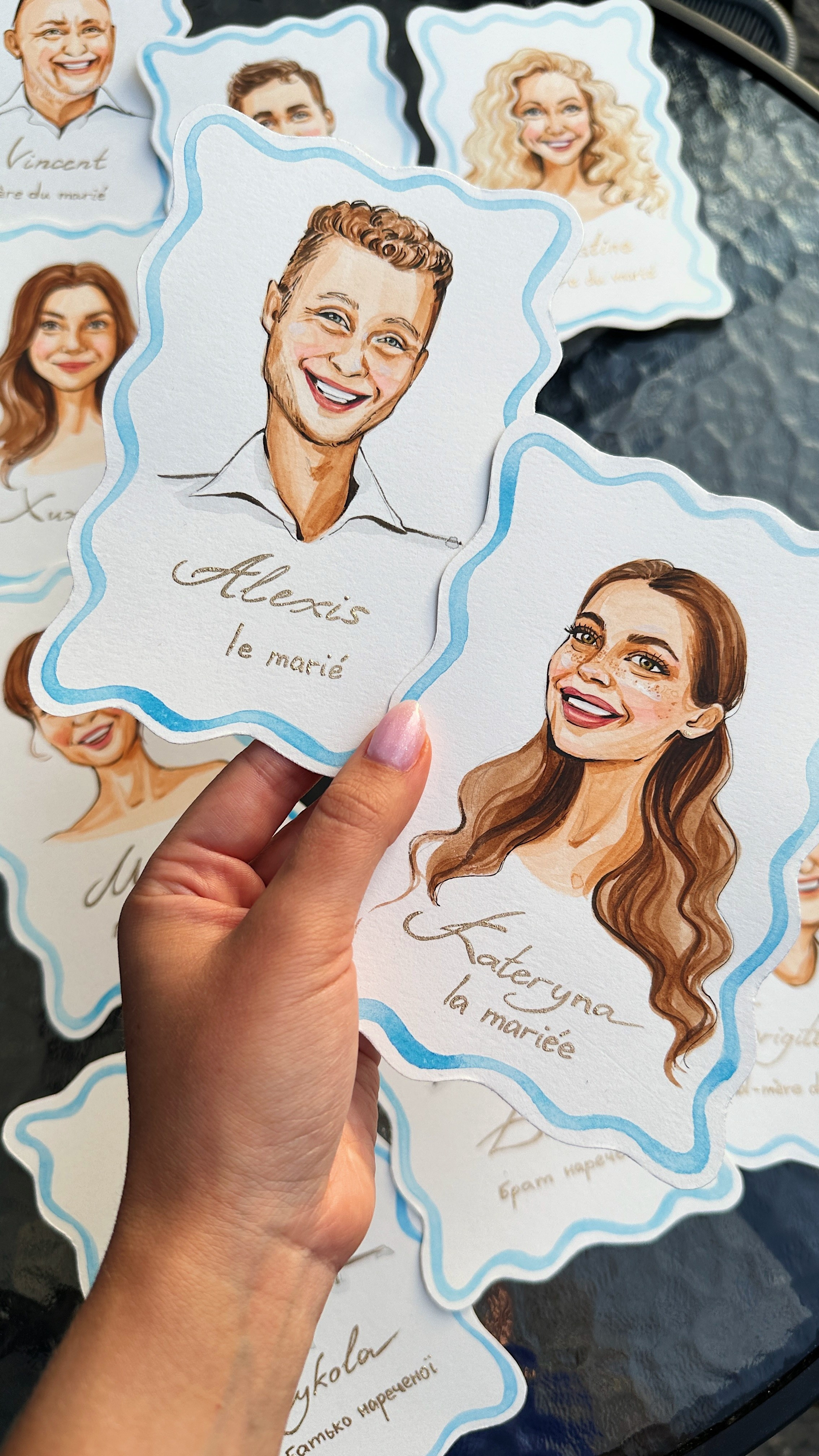 Wedding Seatings Cards. InnaIllustrator