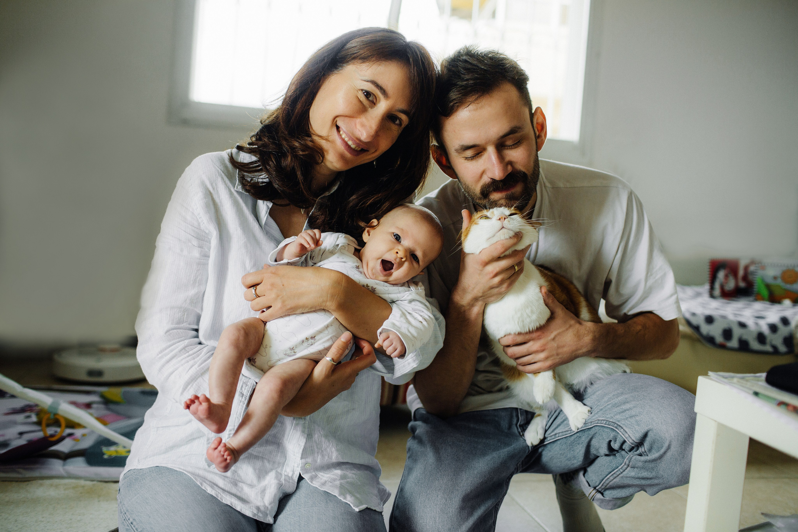 Sweet home / Ayala 3 month. Family photographer in Israel