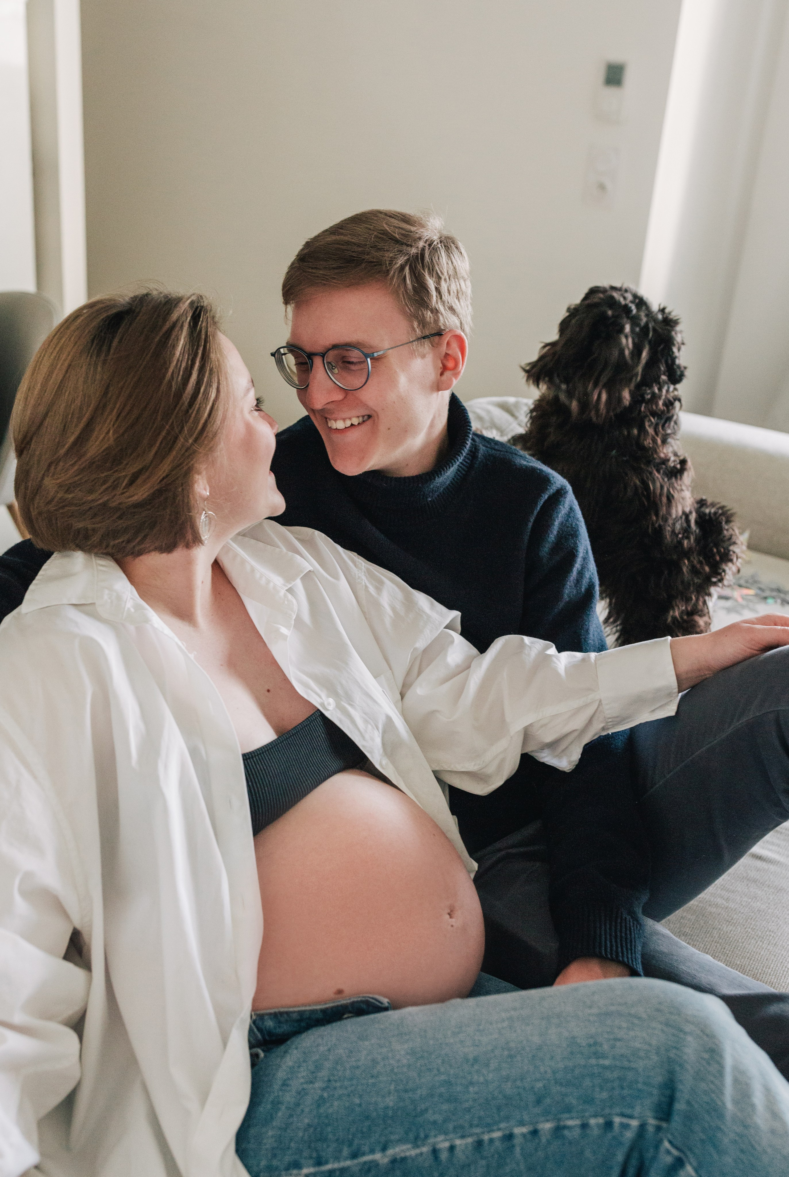 Pregnancy photoshooting in France. Фотограф, Руан, Франция