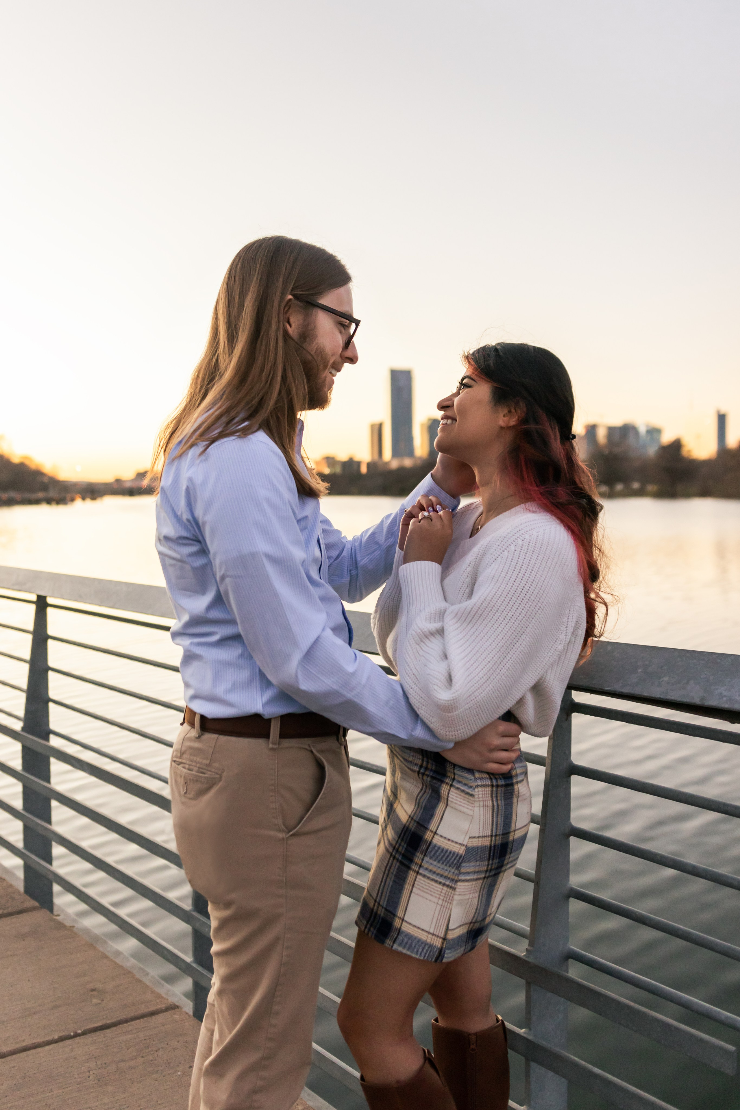Riley and Maria’s engagement photoshoot at Red Bud Isle