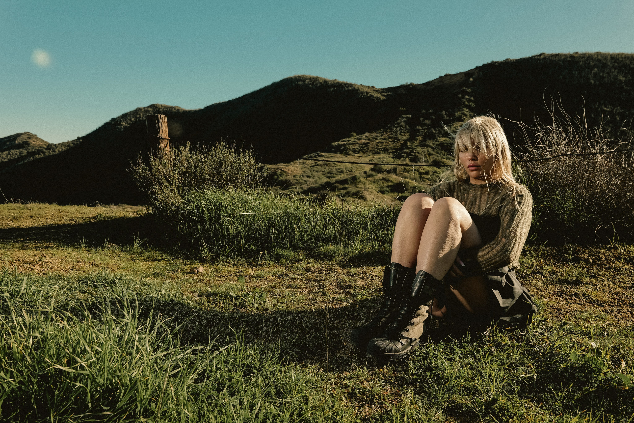 In the rays of the sun (CA). Photographer New York / Los Angeles