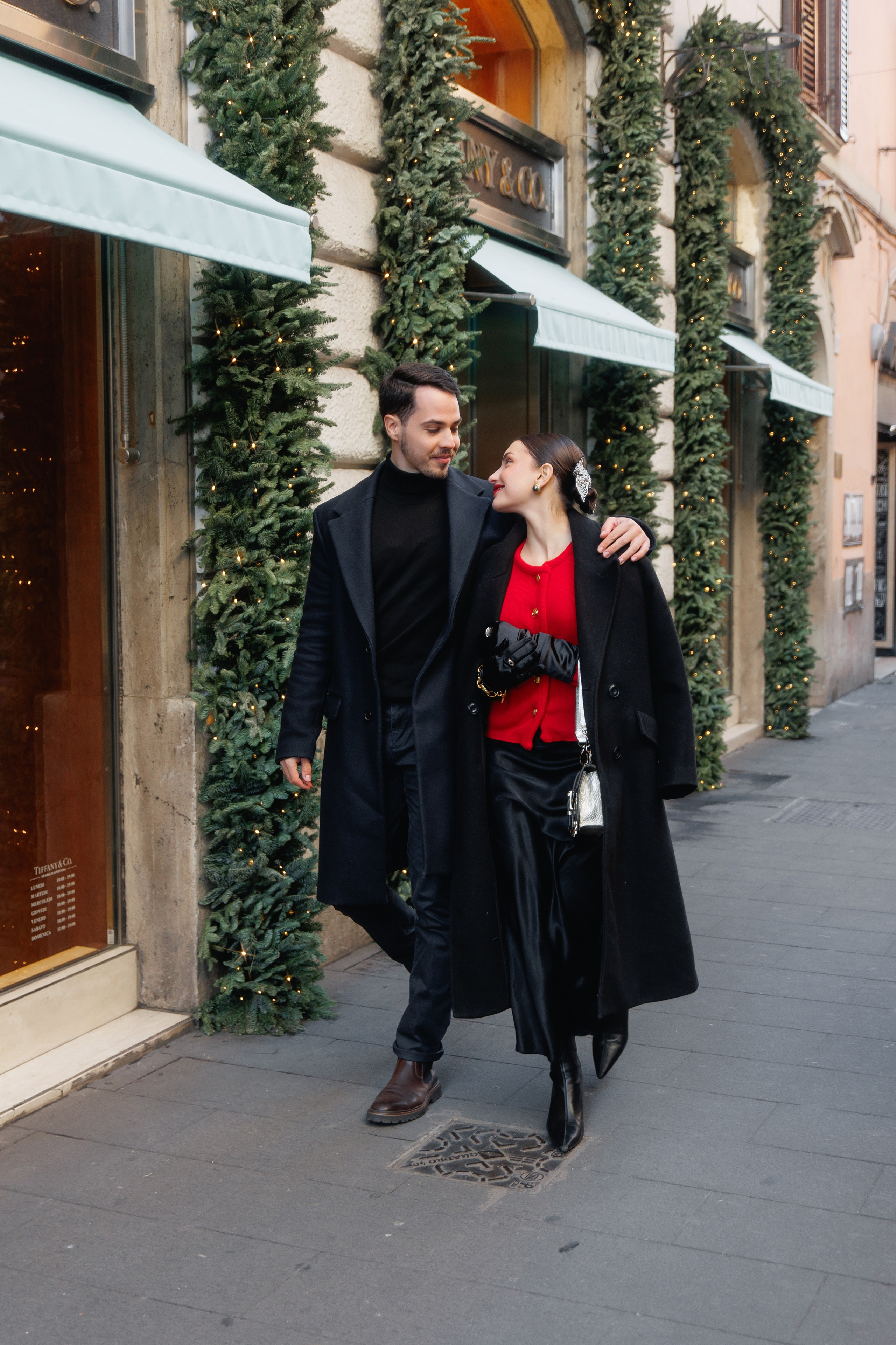 Christmas photoshooting in Rome. Wedding Photographer Rome Tuscany Como Sicily Puglia Amalfy Italy- Oksana Savenchuk