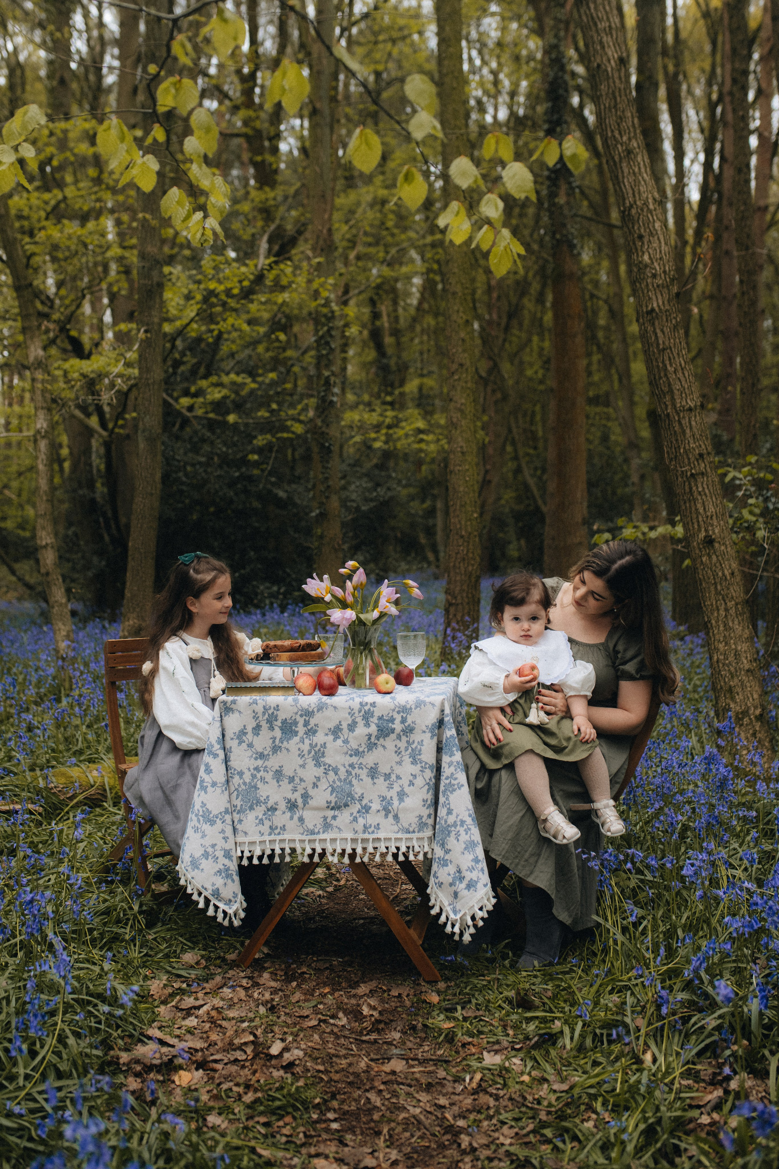 Bluebell family session. Tania Gandrabur, photographer in West Midlands, England