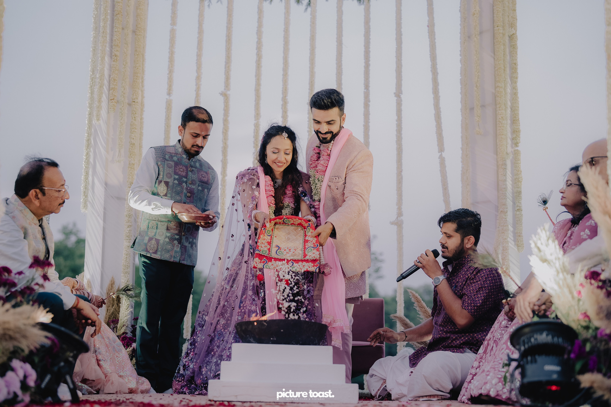 Varamala Ft. Barbie & Aneesh. Fine art Wedding Photographers in India & Canada