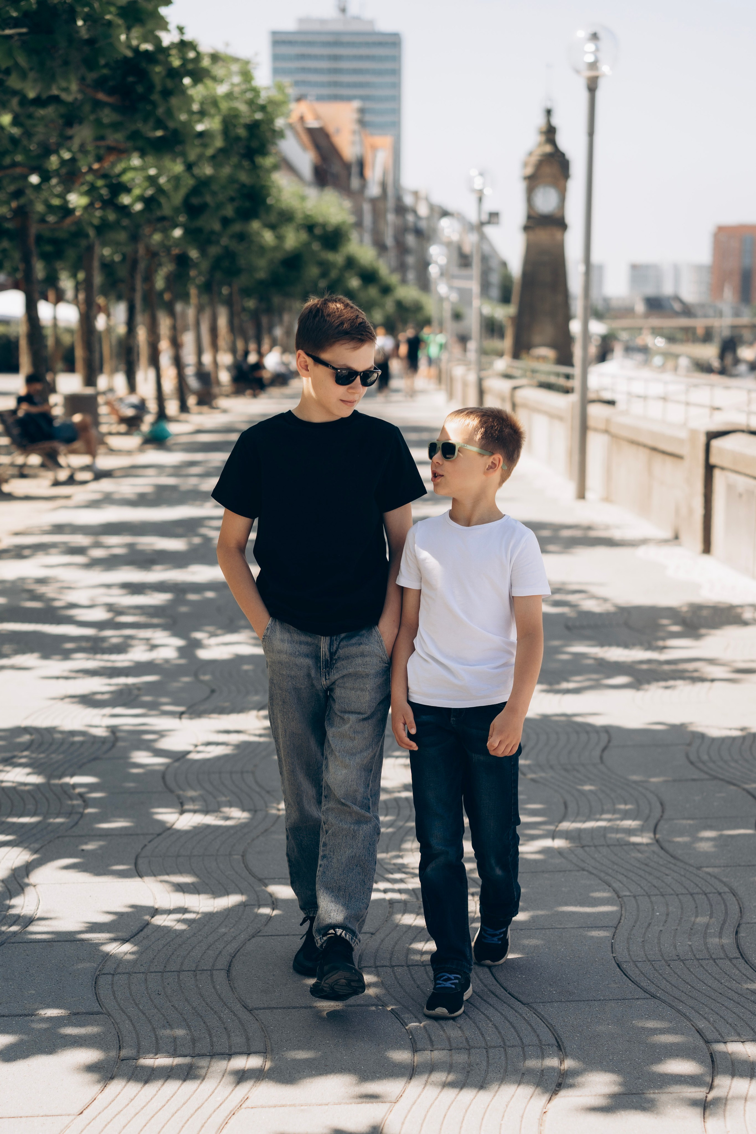 Family in the city. Photography in Germany