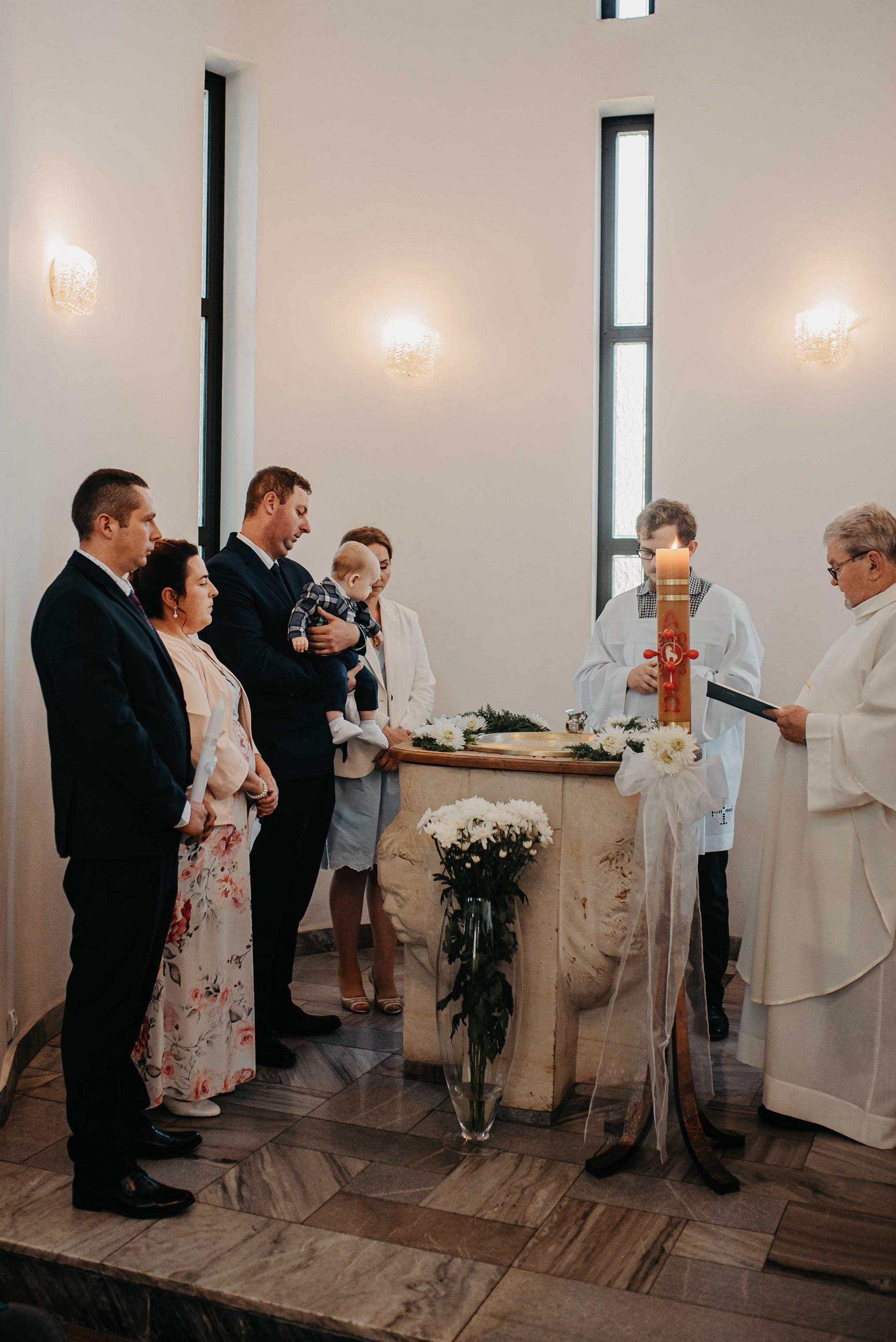 Chrzest Święty Franciszka. Dominika Strachacka Fotografia | Fotograf ślubny i rodzinny Opole Lubelskie Lublin