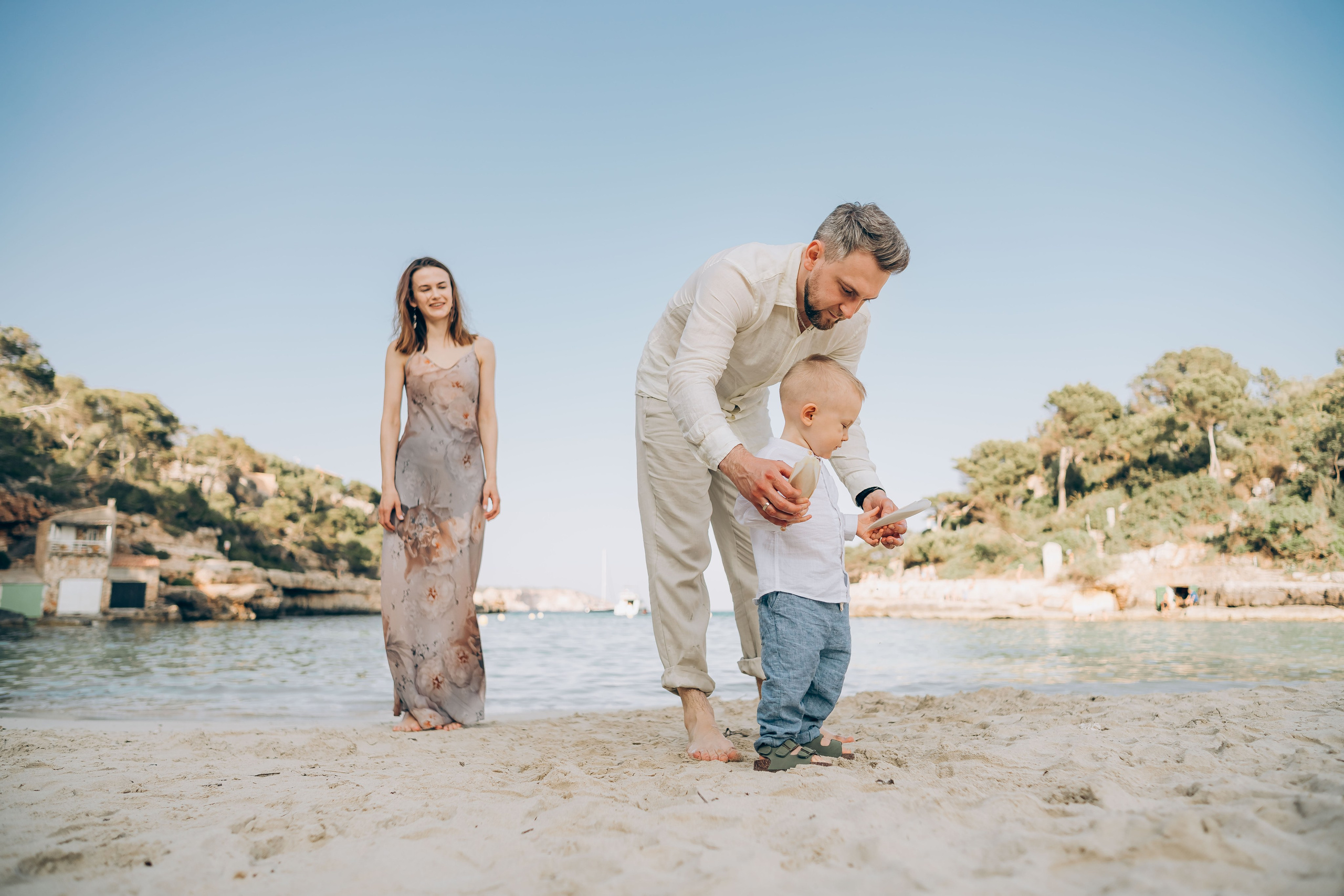 On the shore. Фотограф у Пальма де Майорка