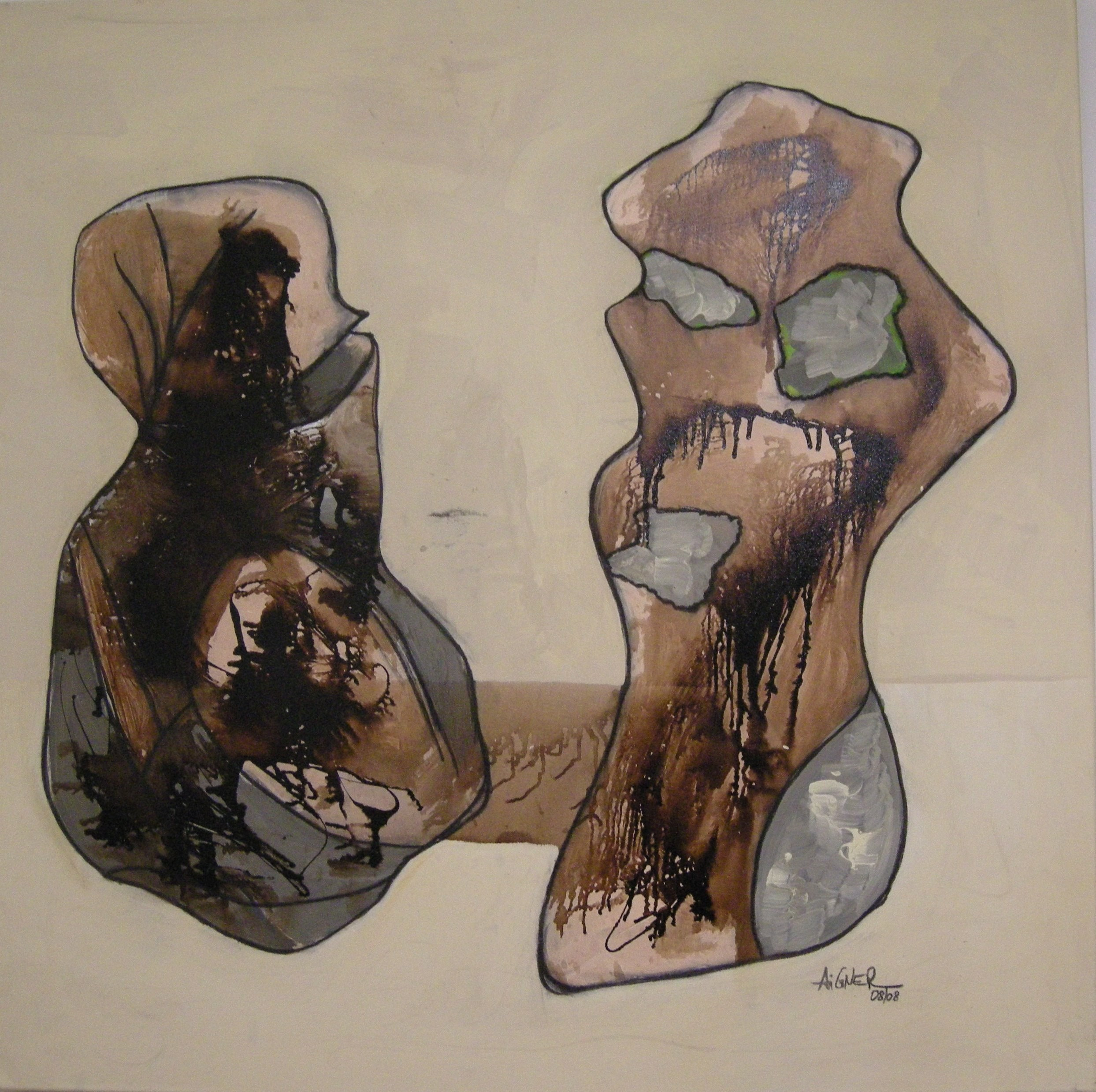 Sprechende Steine 2008 - 100x100