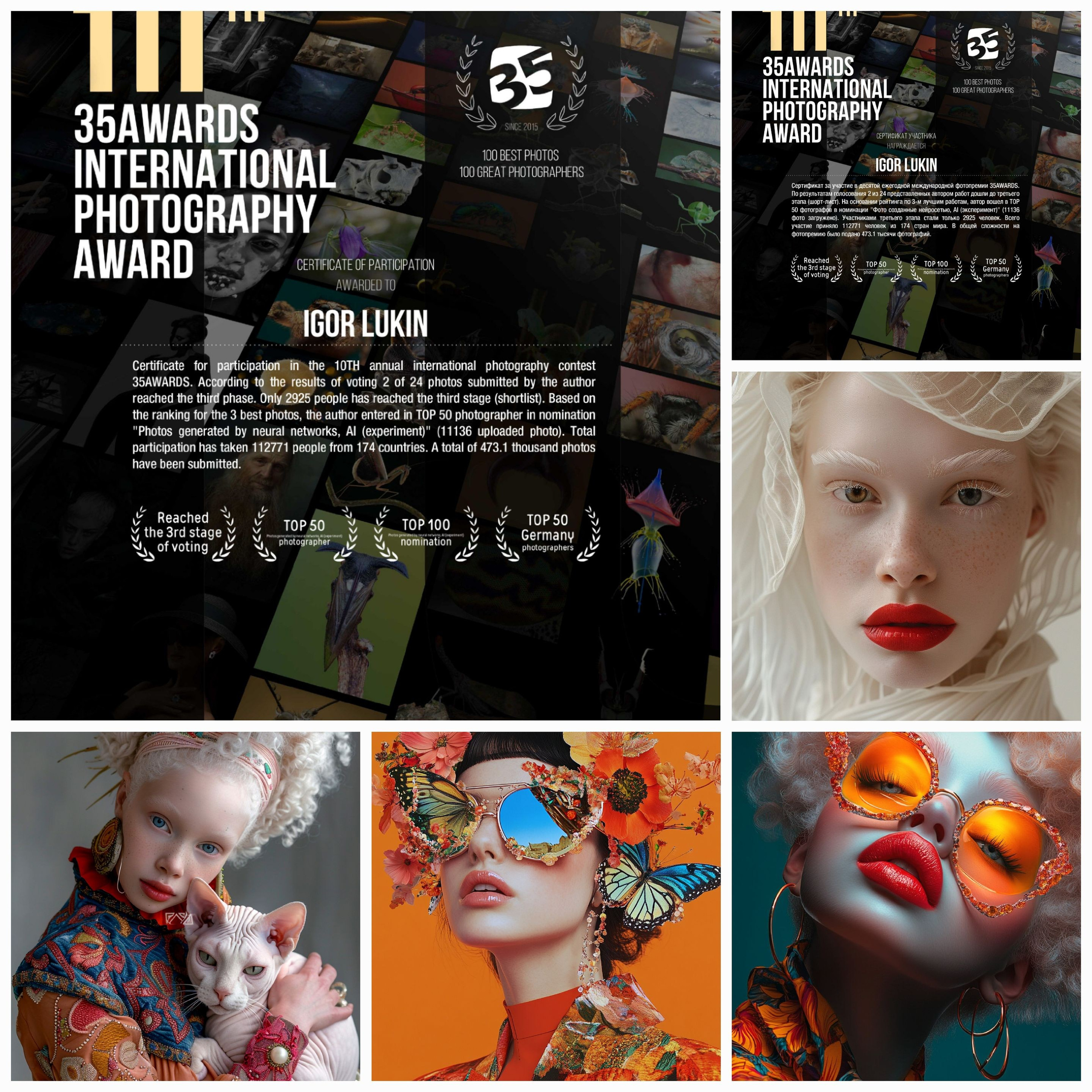 10th 35AWARDS INTERNATIONAL PHOTOGRAPHY AWARD. LUKIN IGOR Photography