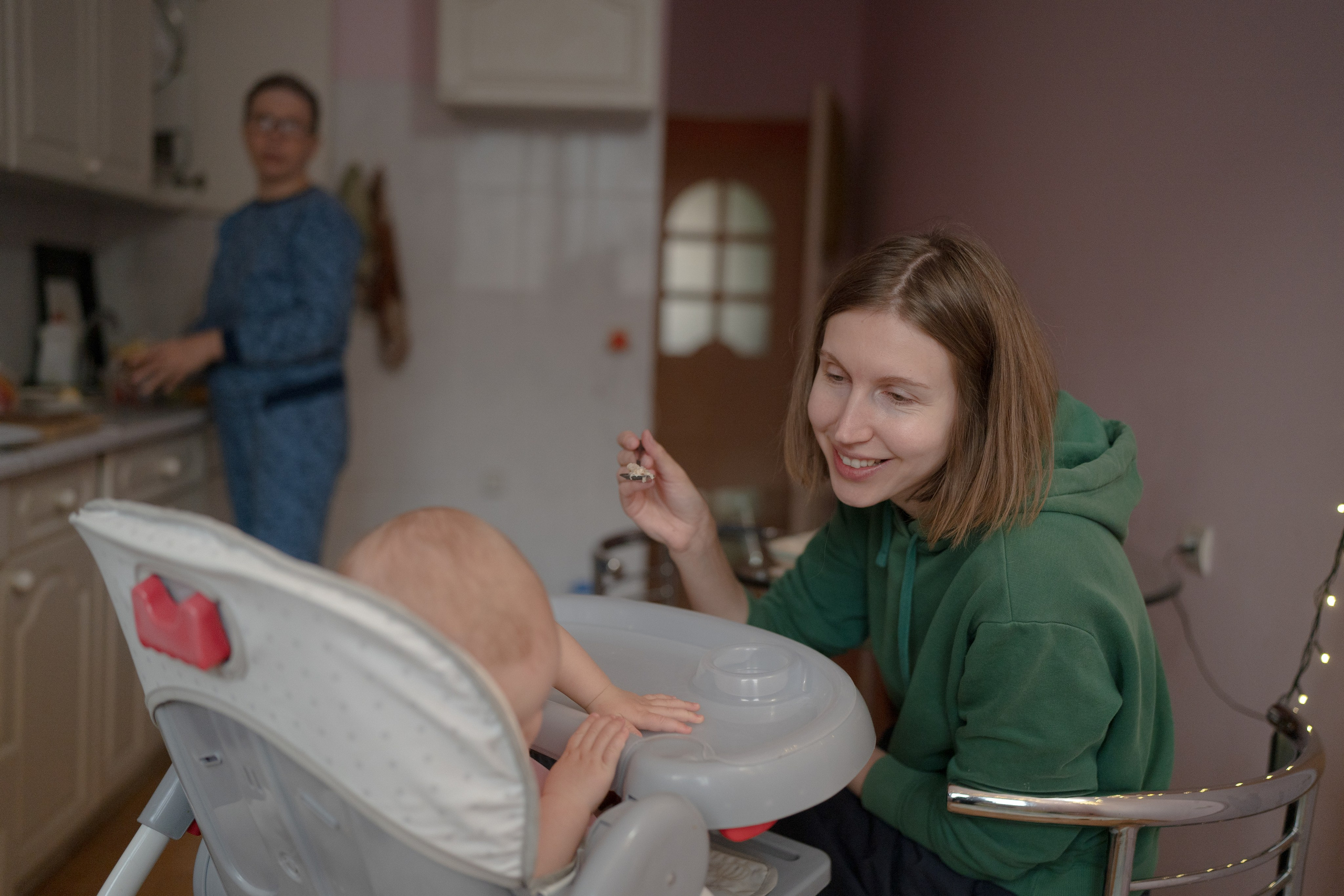 Alena, Vlad and their son Lev. Main