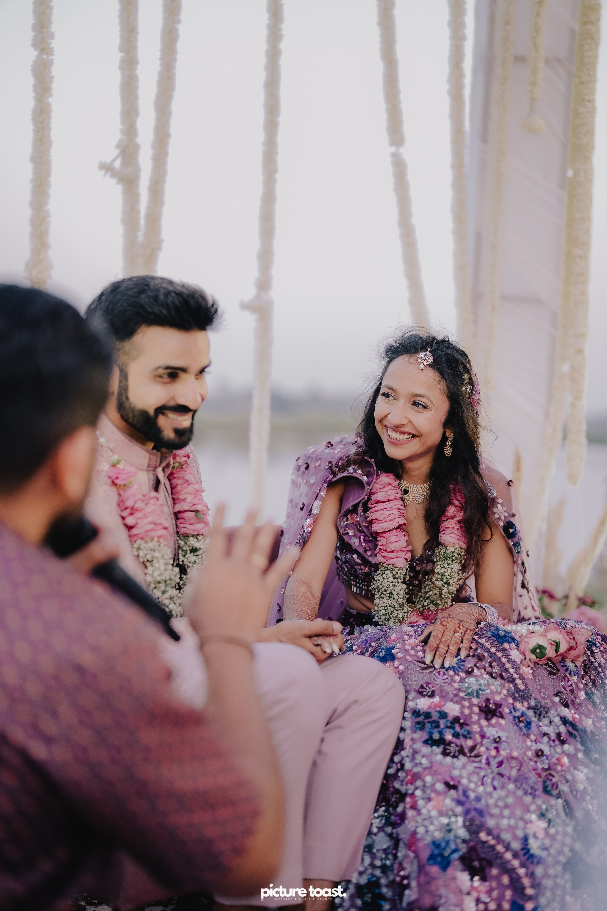 Varamala Ft. Barbie & Aneesh. Fine art Wedding Photographers in India & Canada