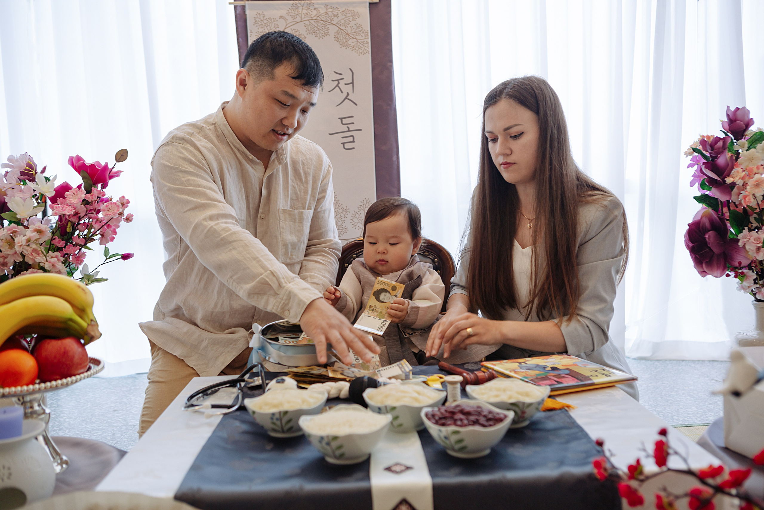 Тимофей в студии. Фотограф беременности, ньюборн и годовасиков в Корее Жанна Хан