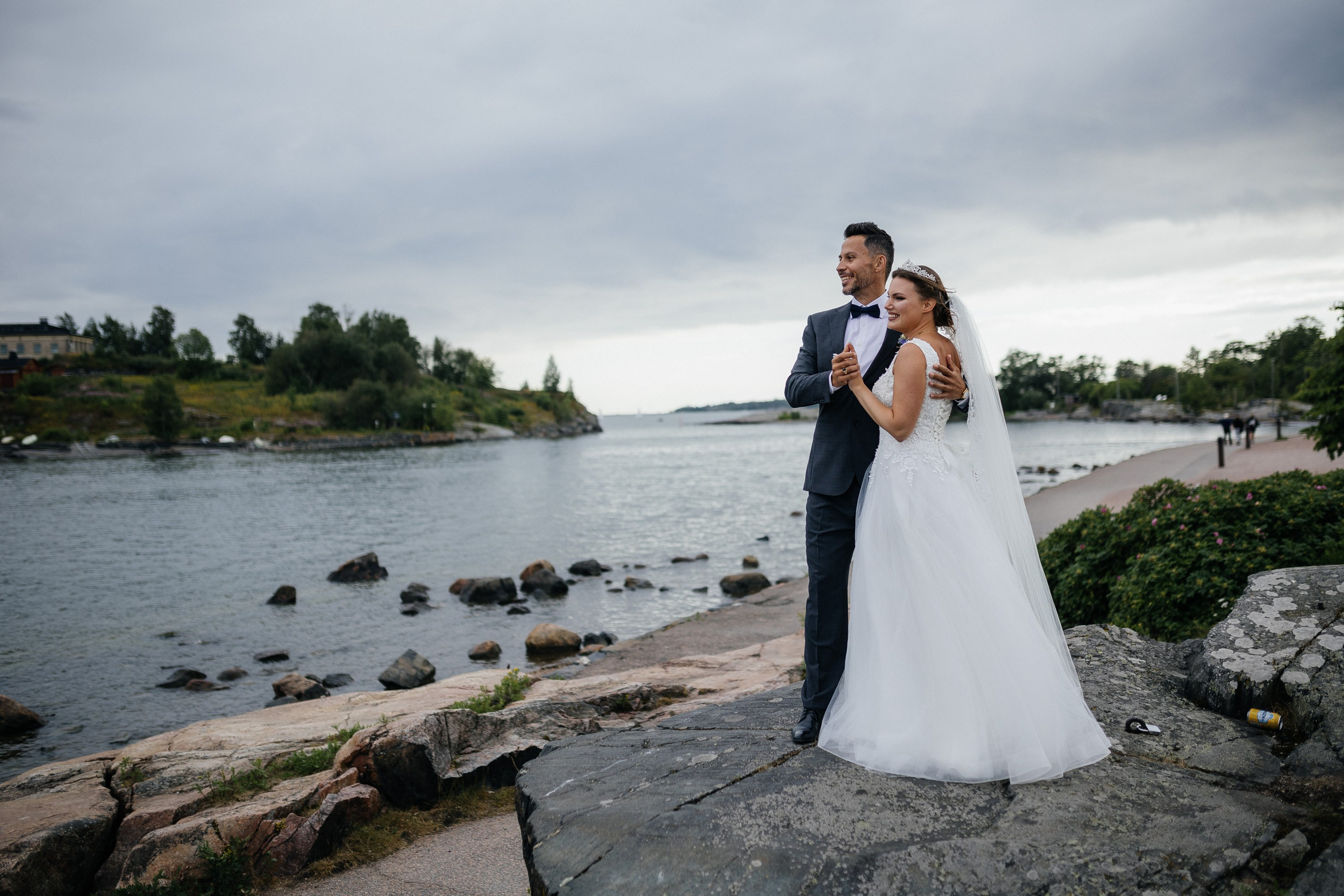 Häätarina Kaivopuistossa. Valokuvaaja Lahti, Helsinki Elena Salonen