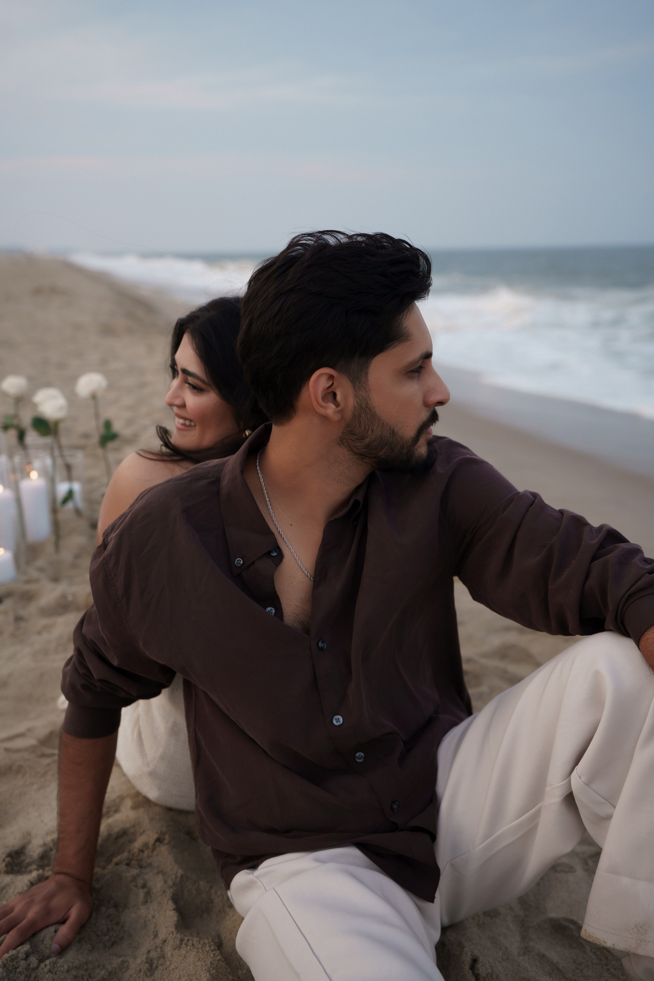 Beach engagement. New York + travel photographer