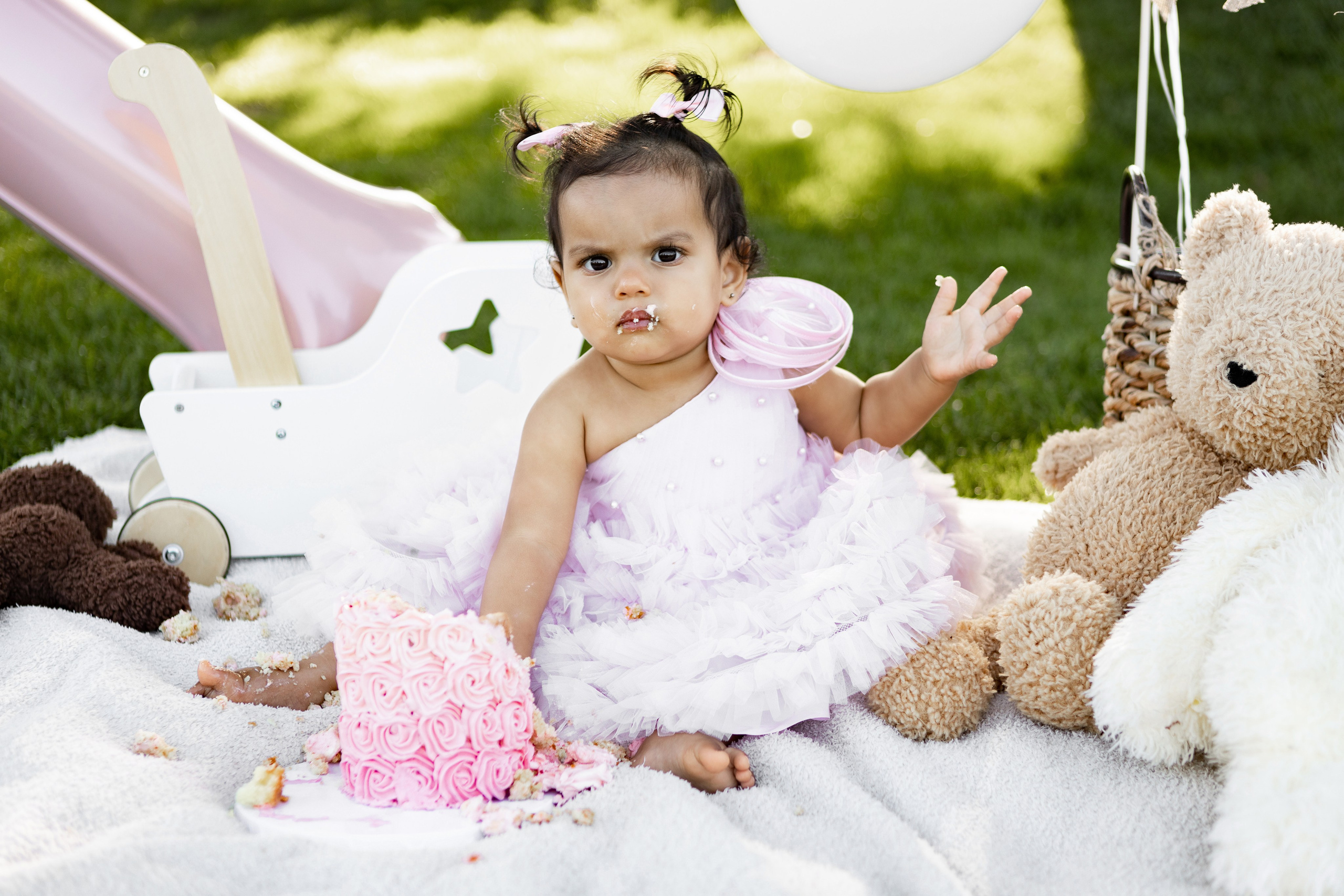 First year & Cake Smash. Family photographer in Bay Area, California
