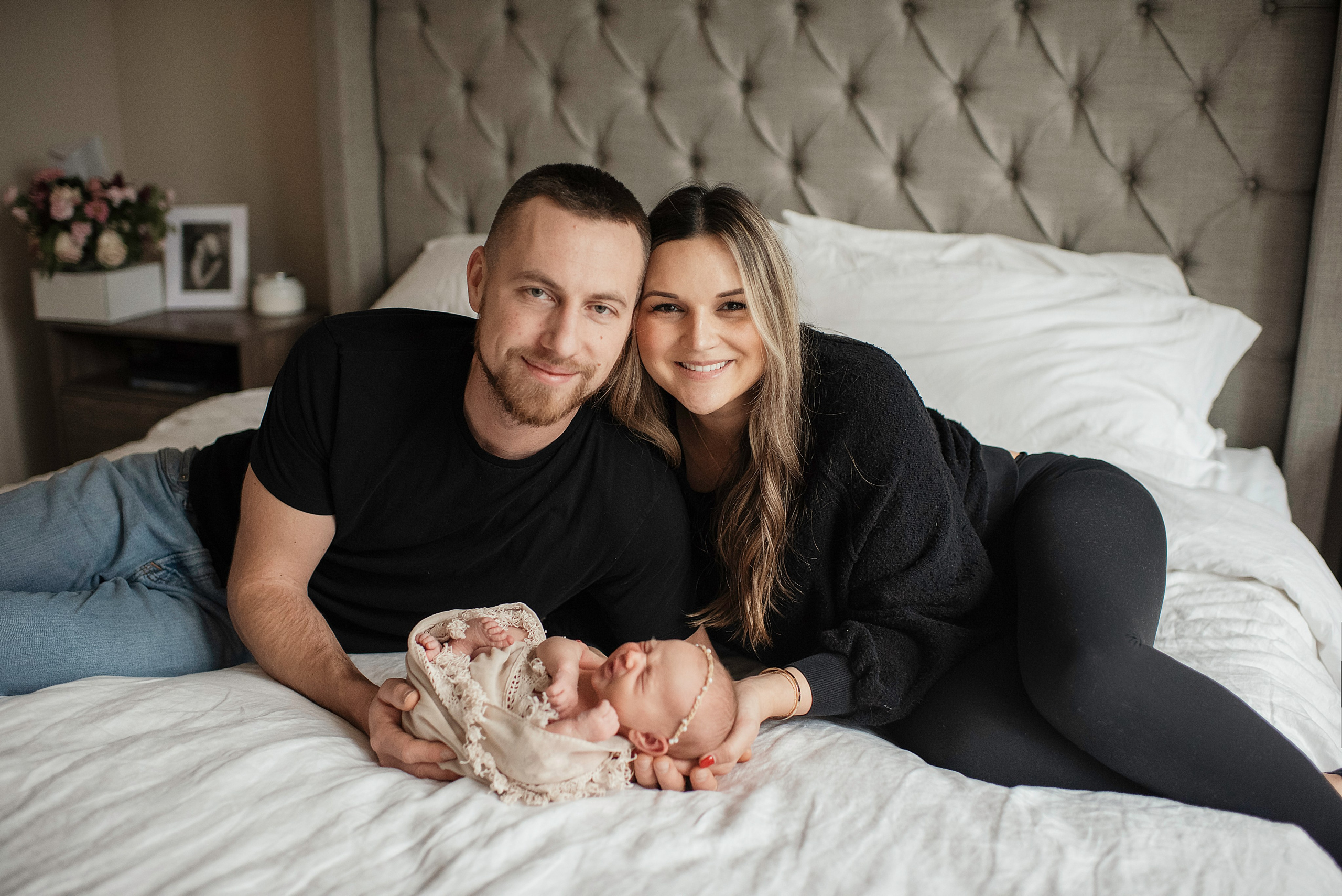 Little flower girl. Newborn, pregnancy, family photographer in New Jersey