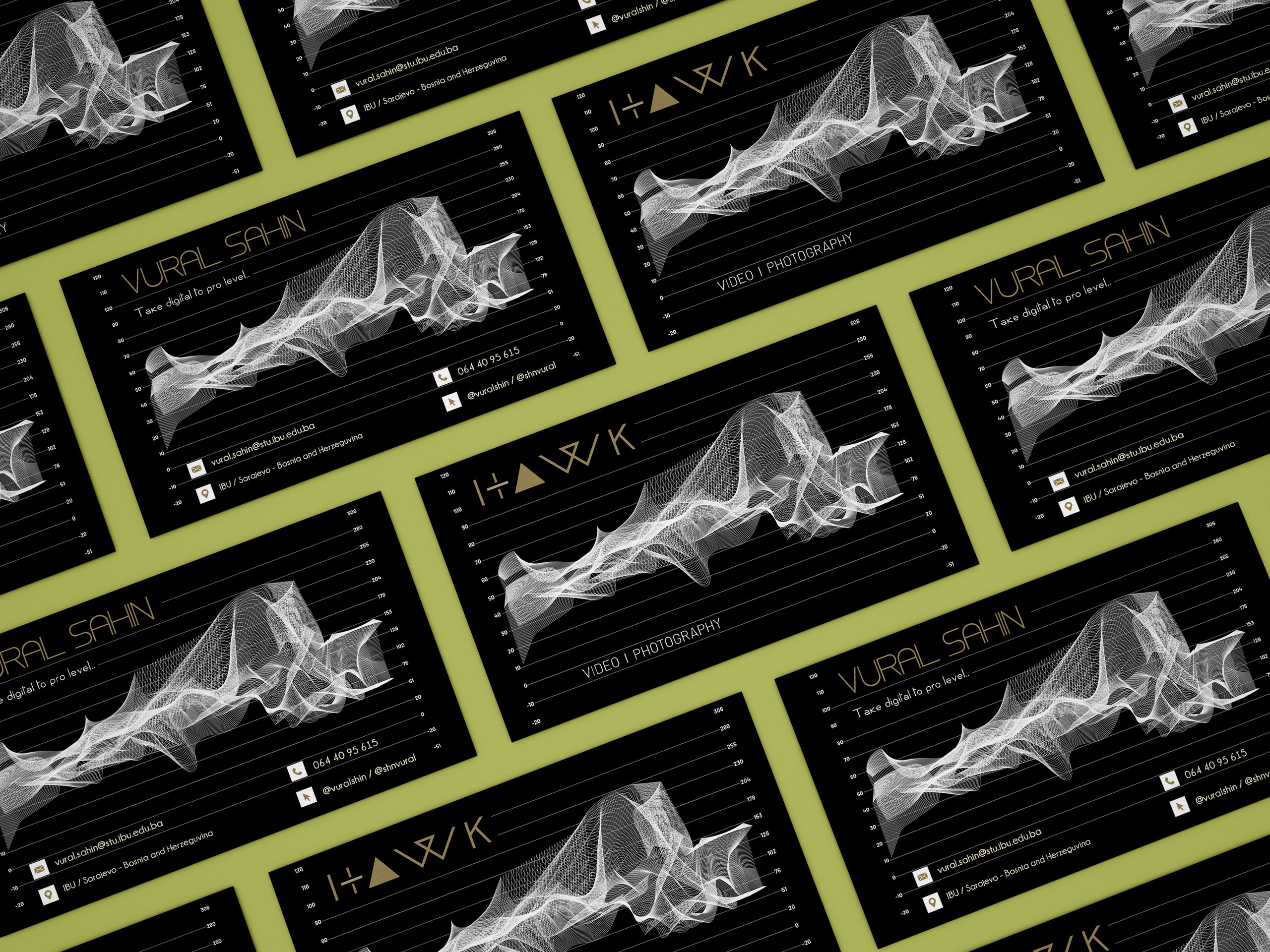 BUSINESS CARD DESIGN. Vural Sahin I Photography & Videography