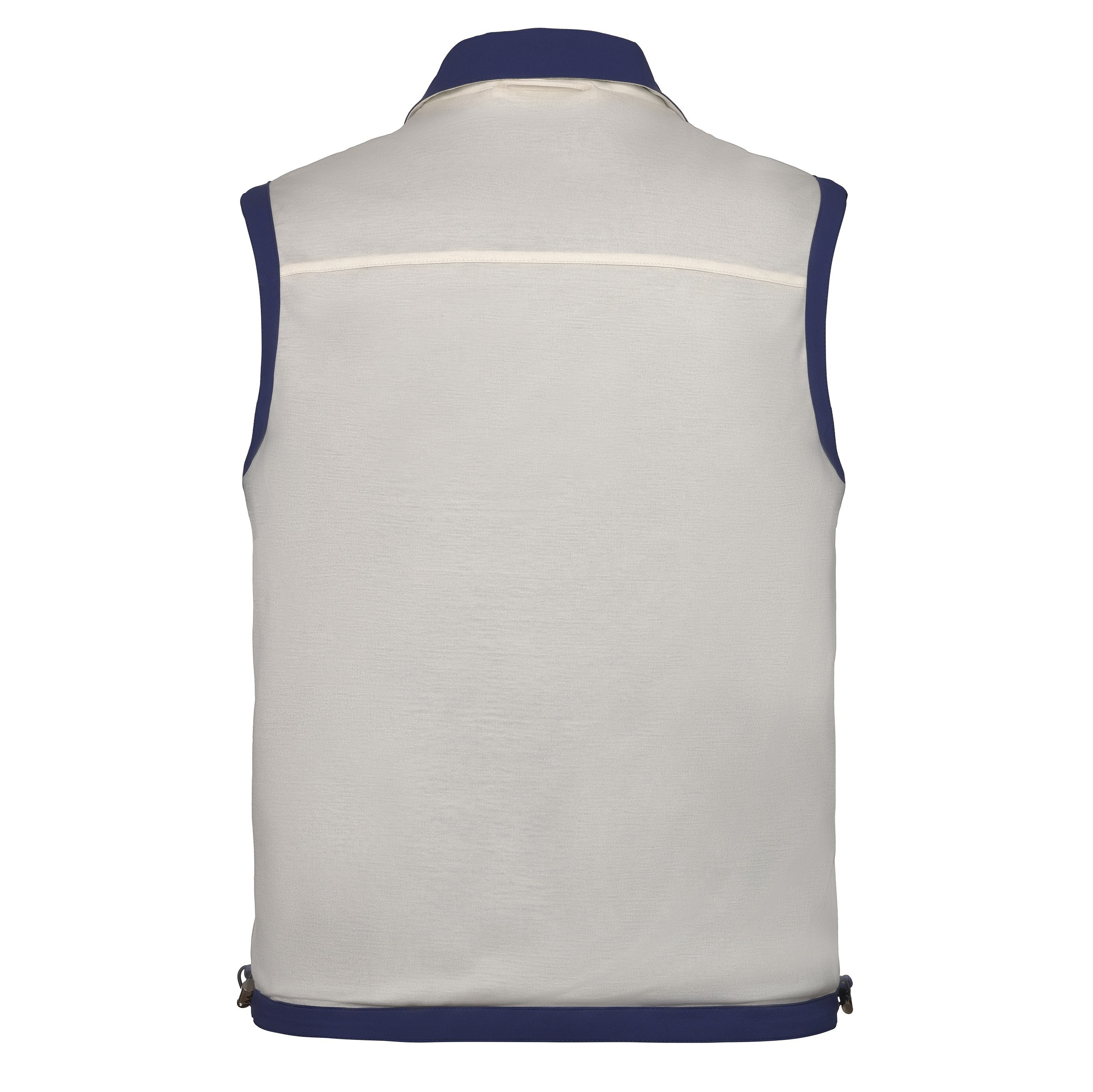 Unsichtbare Mannequin-Fotografie – Rückansicht der weißen Seite der Wendeweste.