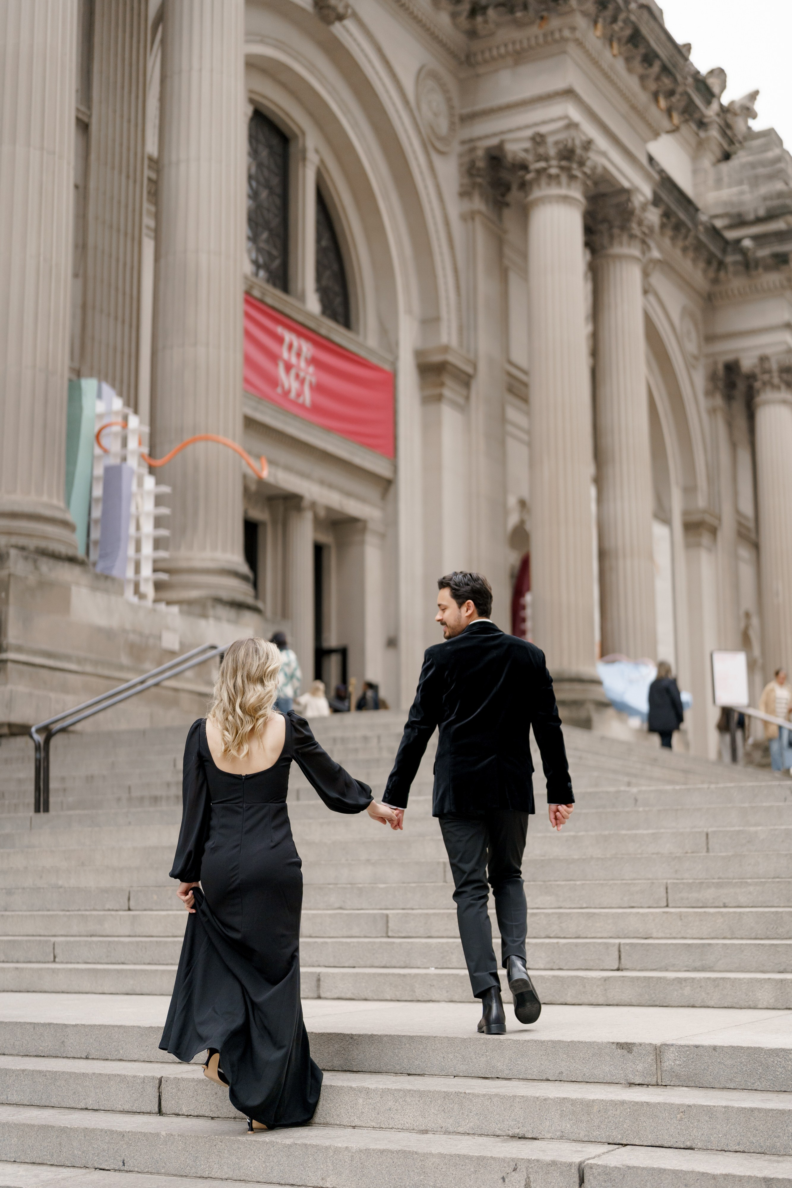 Caroline and Brendan’s Museum MET and Library Engagement Shoot. Wedding photographer and videographer New York | New Jersey