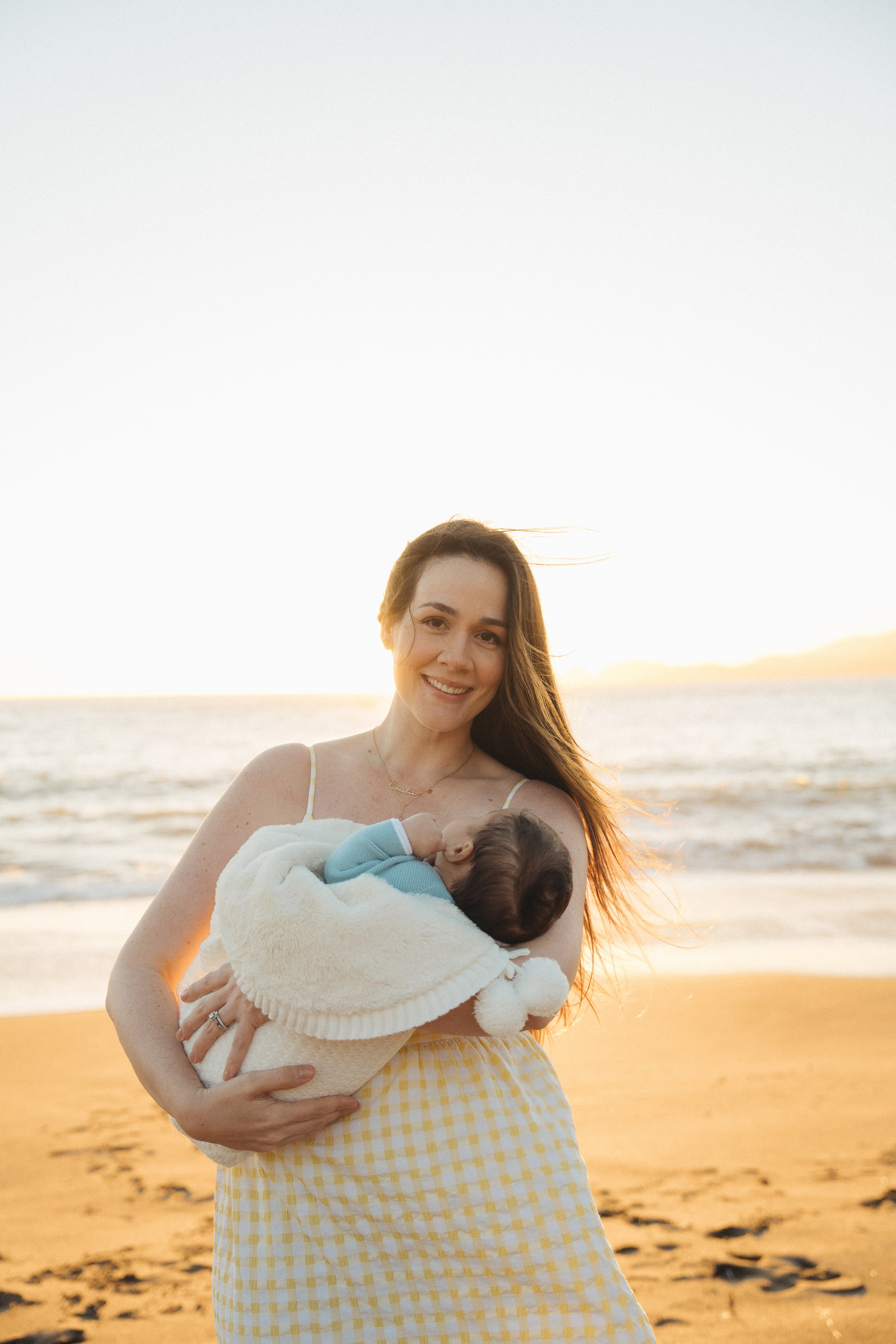 Bri’s growing family at Baker Beach. Soulo Photography | San Francisco Bay Area Based Photographer