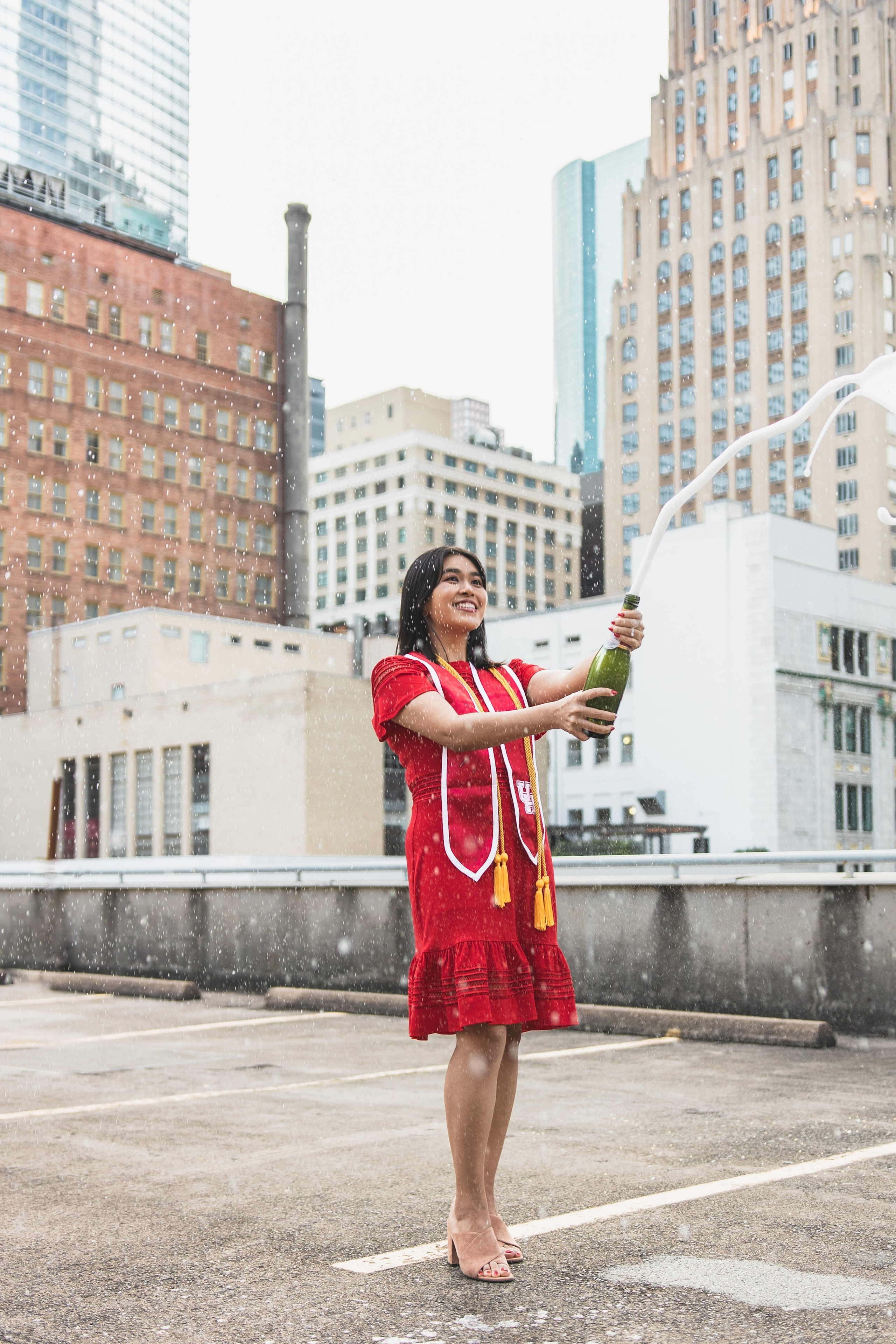 Emerald’s senior photoshoot at the University of Houston
