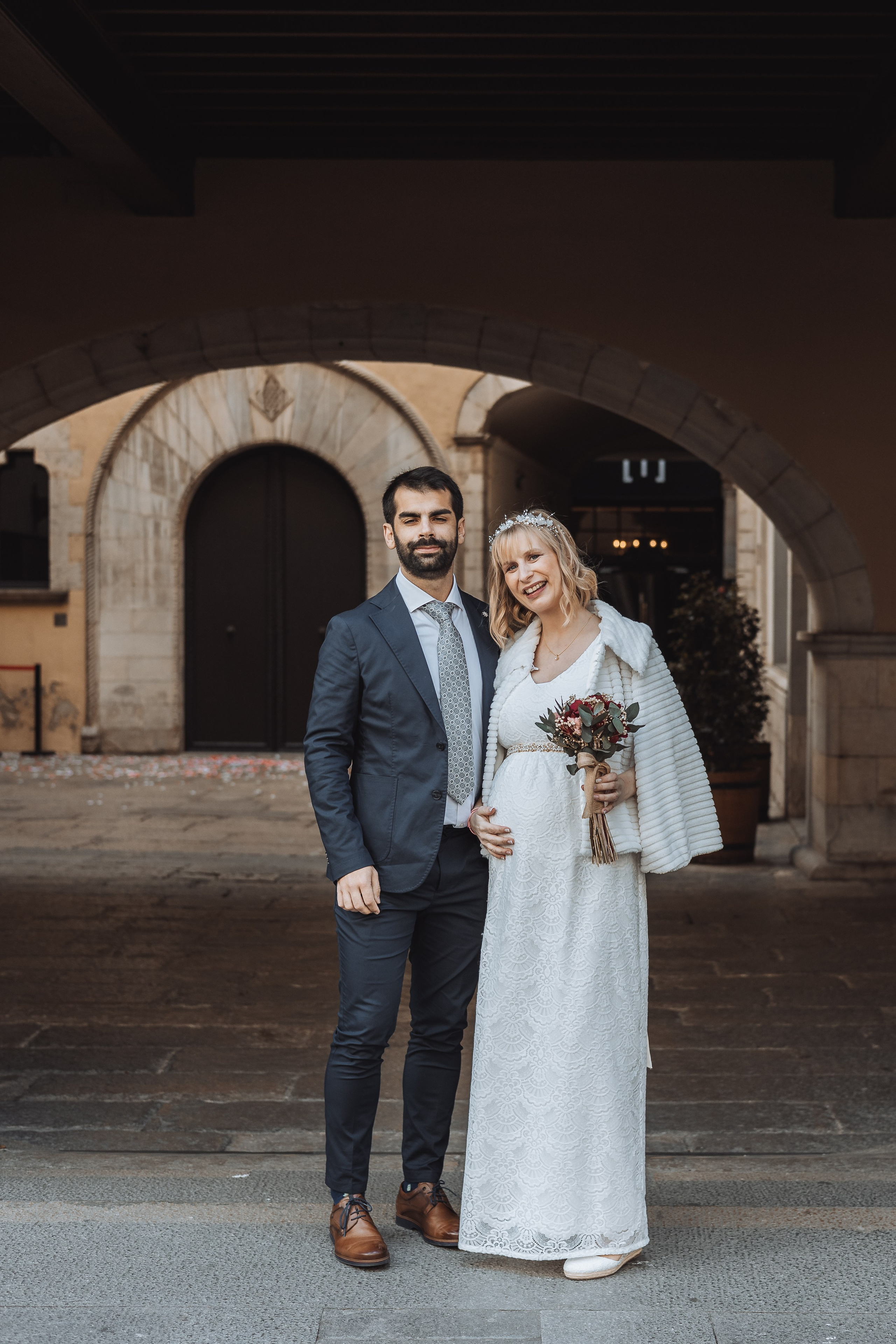 Sarah+Marc, 23.11.2024, Ayuntamiento de Girona. Свадебный фотограф в Каталонии